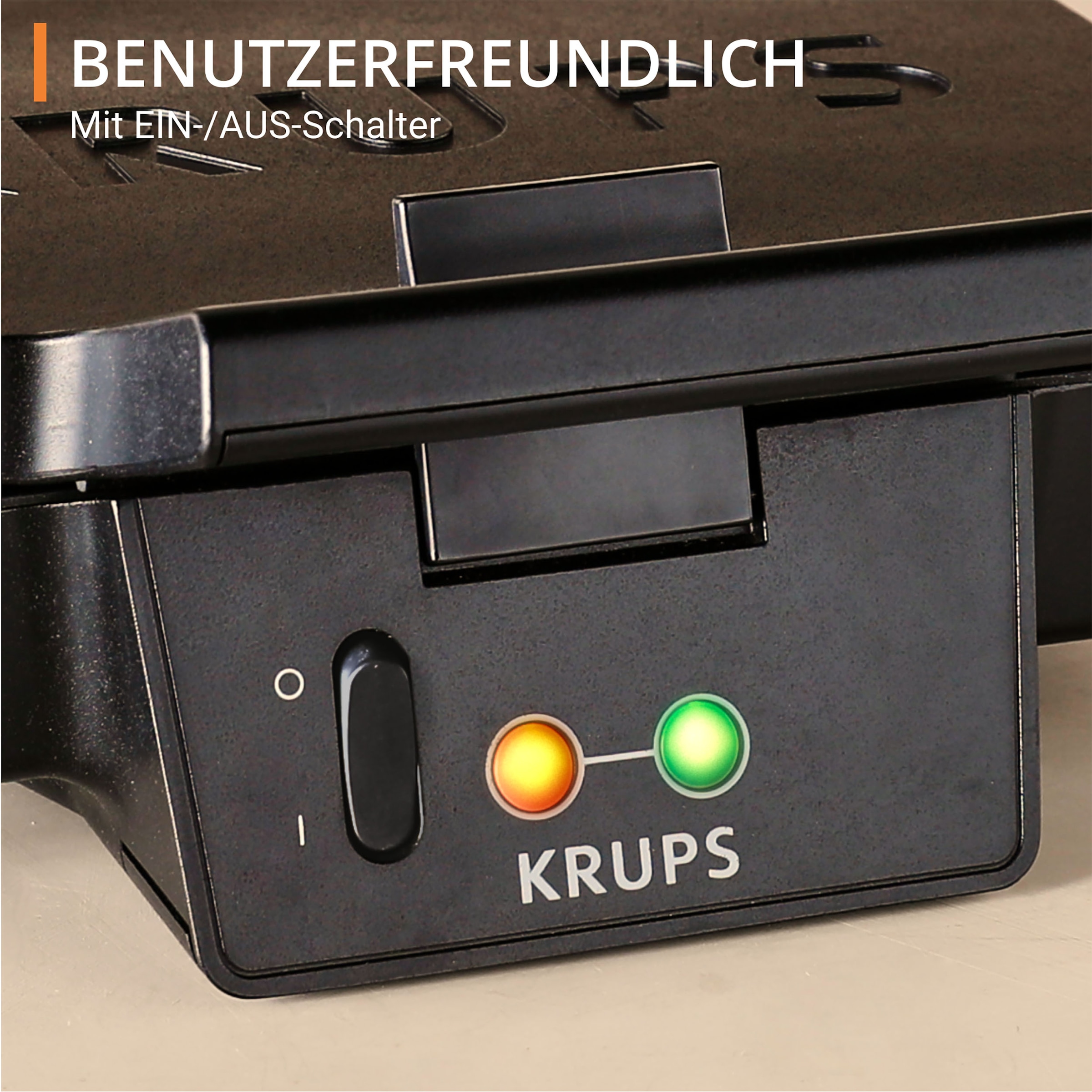 Krups Sandwichmaker »FDK461 Iconic Dreiecksform«, 850 W, keramikbeschichtete Antihaftplatten, kratzfest