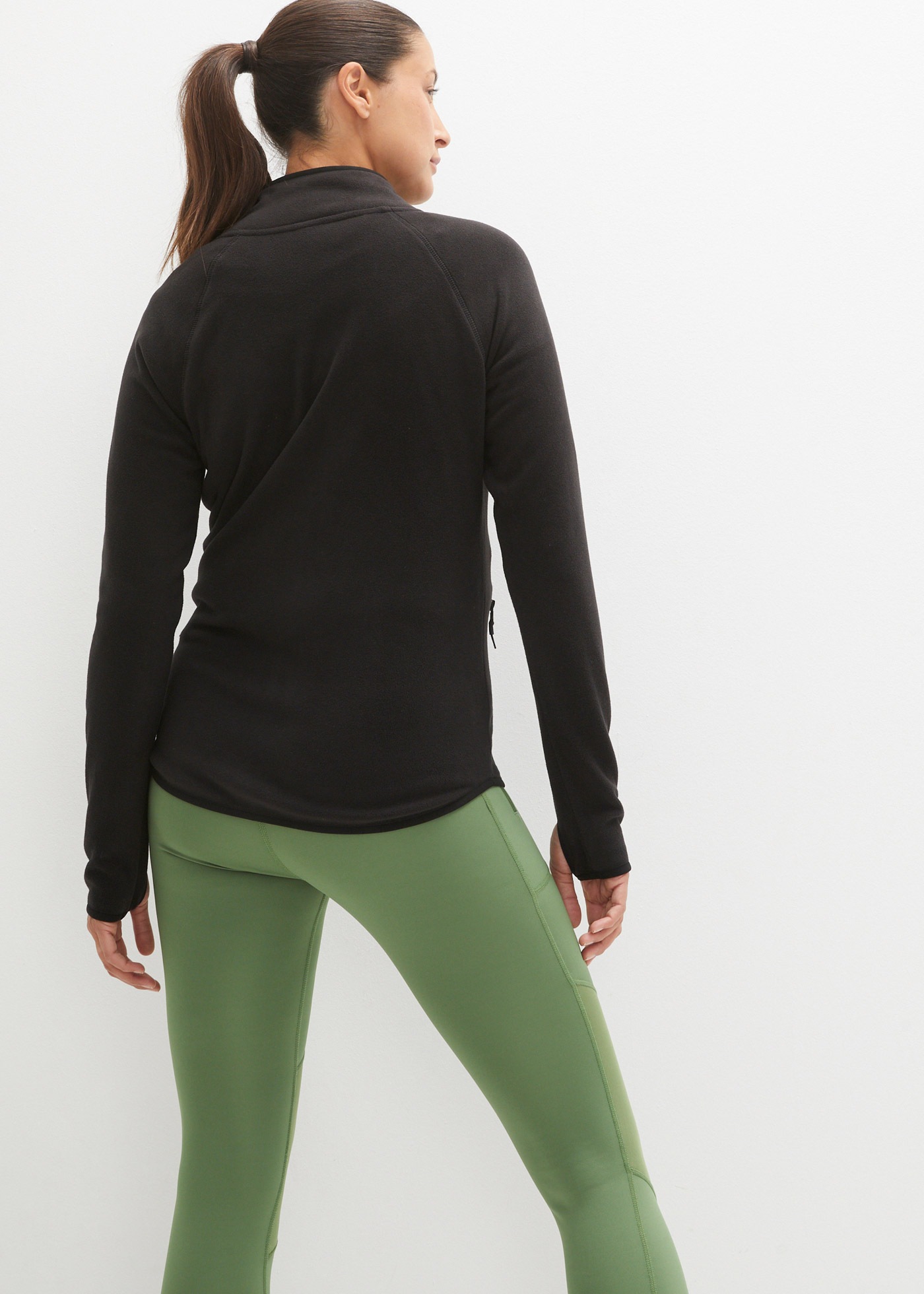 bonprix Fleecejacke unifarbenes Design, bequeme Passform, mit Reißverschlus günstig online kaufen