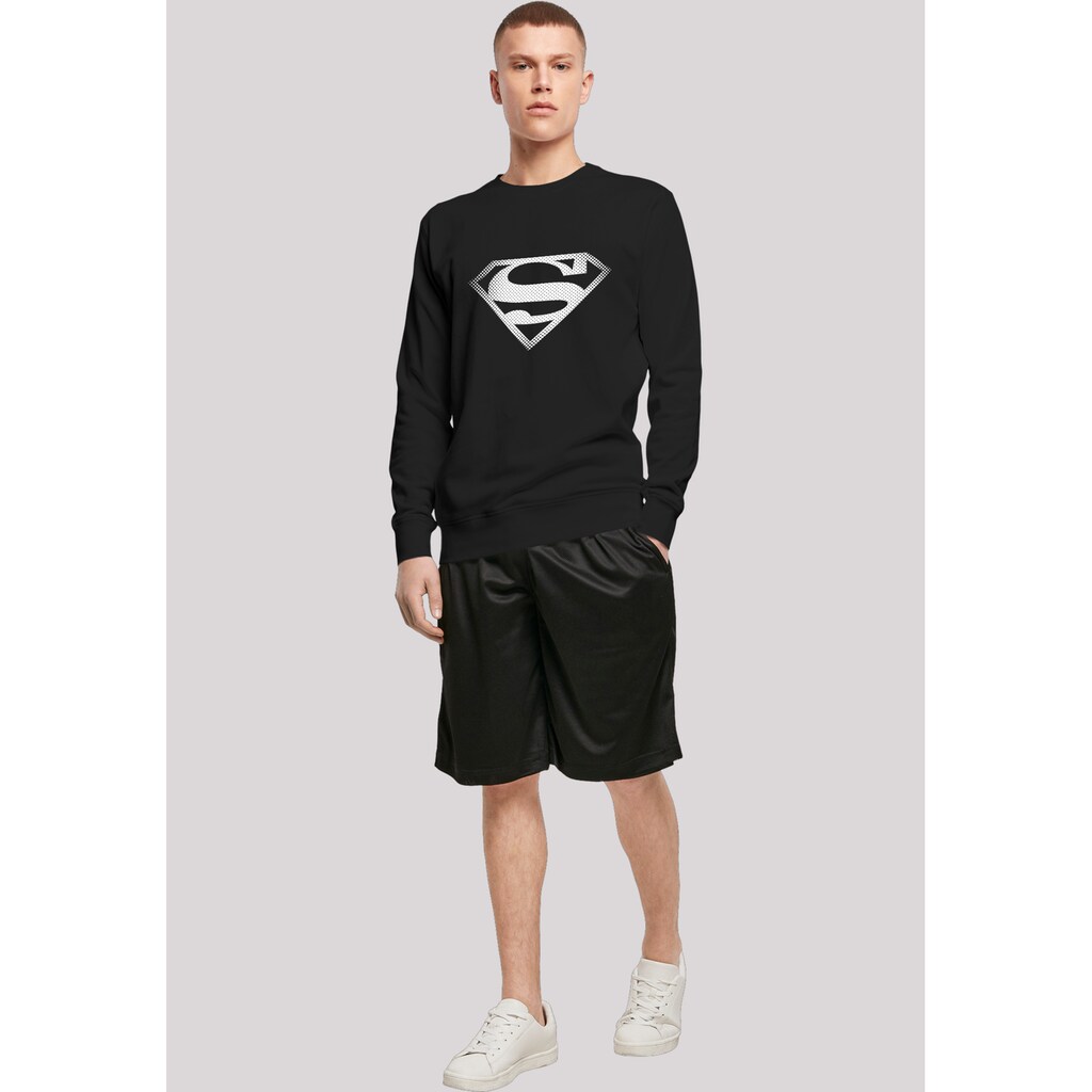F4NT4STIC Rundhalspullover »F4NT4STIC Herren Superman Spot Logo with Light Crew sweatshirt«, (1 tlg.)