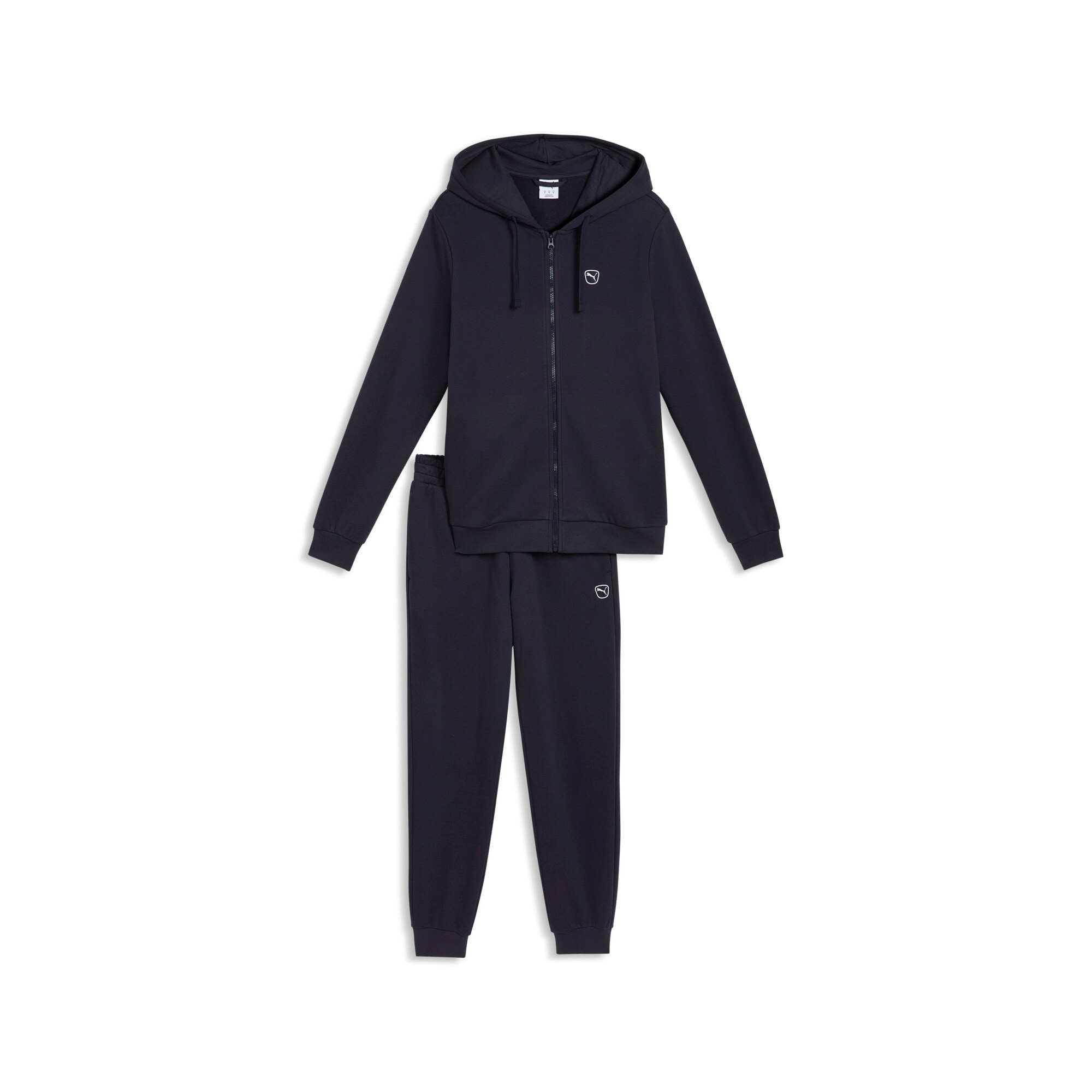 PUMA "ESS ELEVATED SUIT FL" 2 mit Kapuze und Stehkragen, aus Baumwolle
