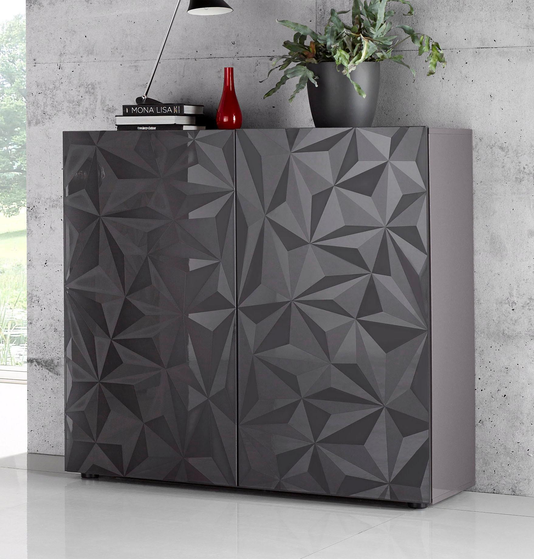 INOSIGN Highboard "Highboard Höhe 111 cm, Breite 121 cm, Kommode 2 Türen, H günstig online kaufen