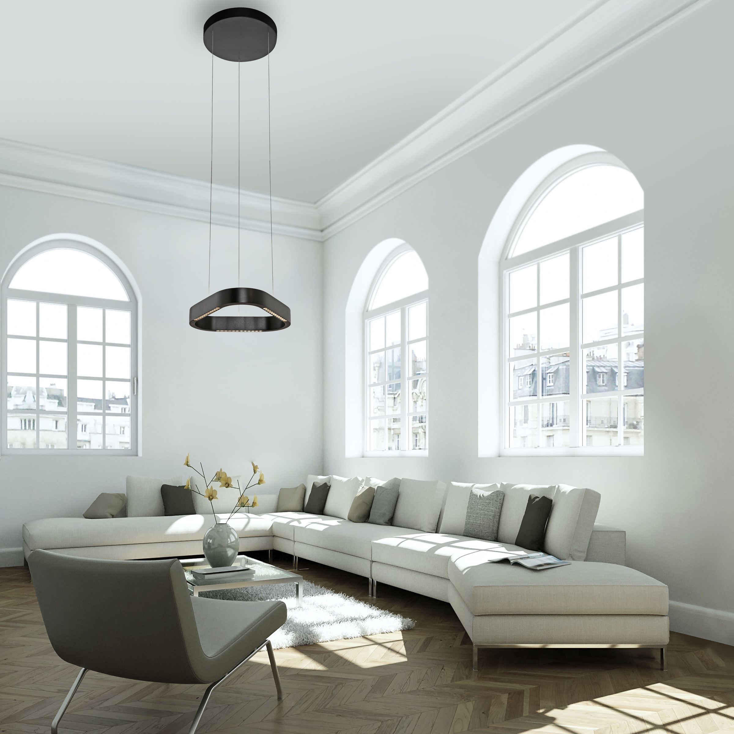 Neuhaus Q DESIGN CONTROL LIGHTS LED Pendelleuchte »Q-STRETTO« LED-Board 1 Stk. warmweiß - kaltweiß