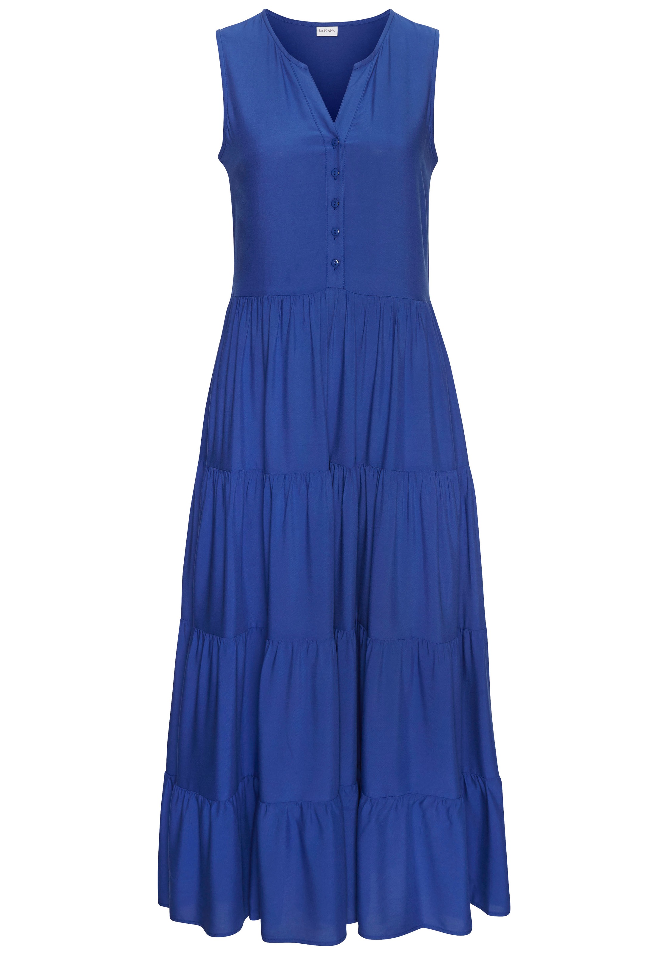 LASCANA Maxikleid, mit Volants günstig online kaufen