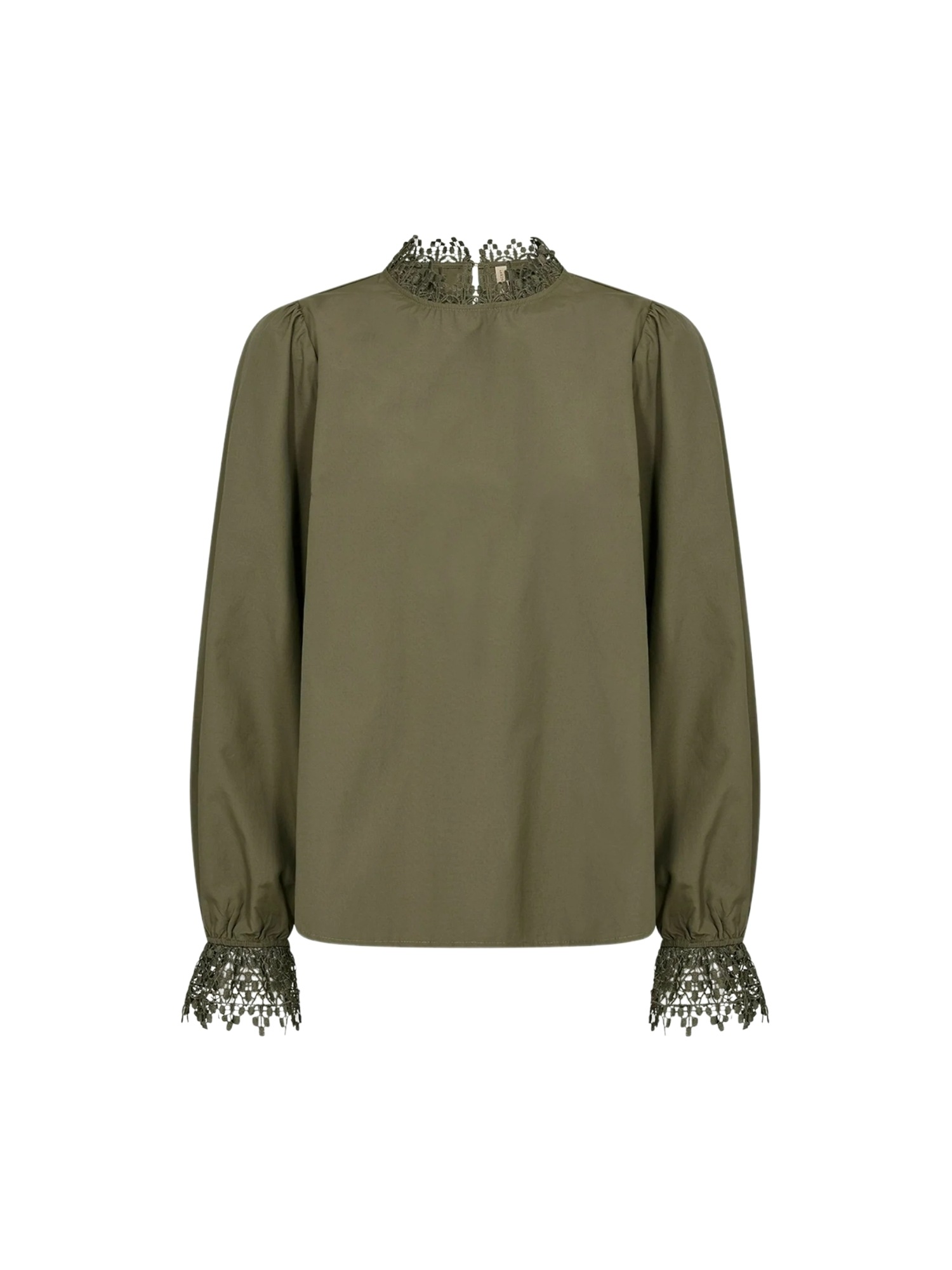 SOYACONCEPT Damen Blusentop "Soya Concept Shirt SC-NETTI 82"7750 olive, Gr. L, Obermaterial: 53% Polyester, 47% Baumwolle, Blusen