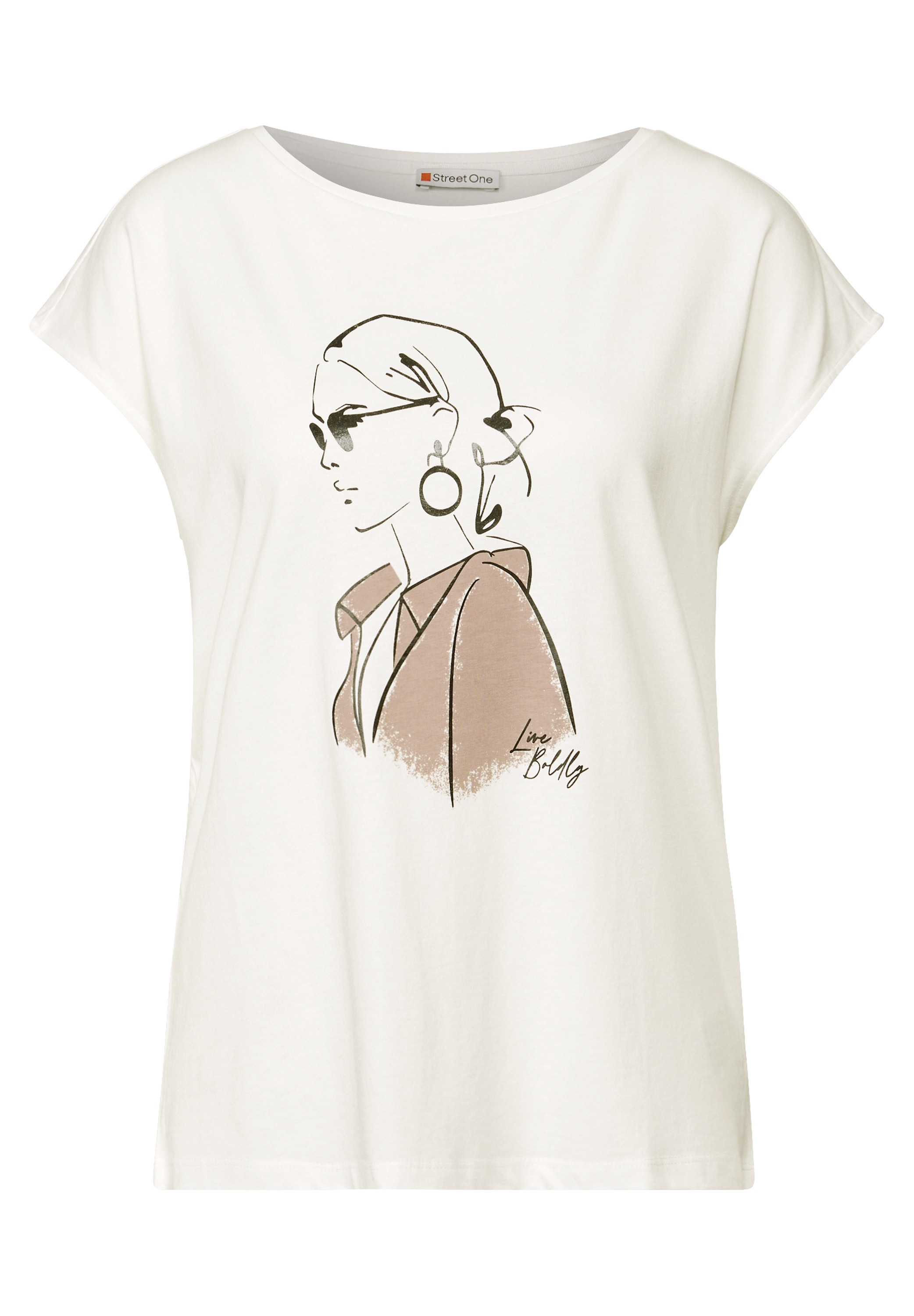 STREET ONE T-Shirt, im soften Baumwoll-Mix