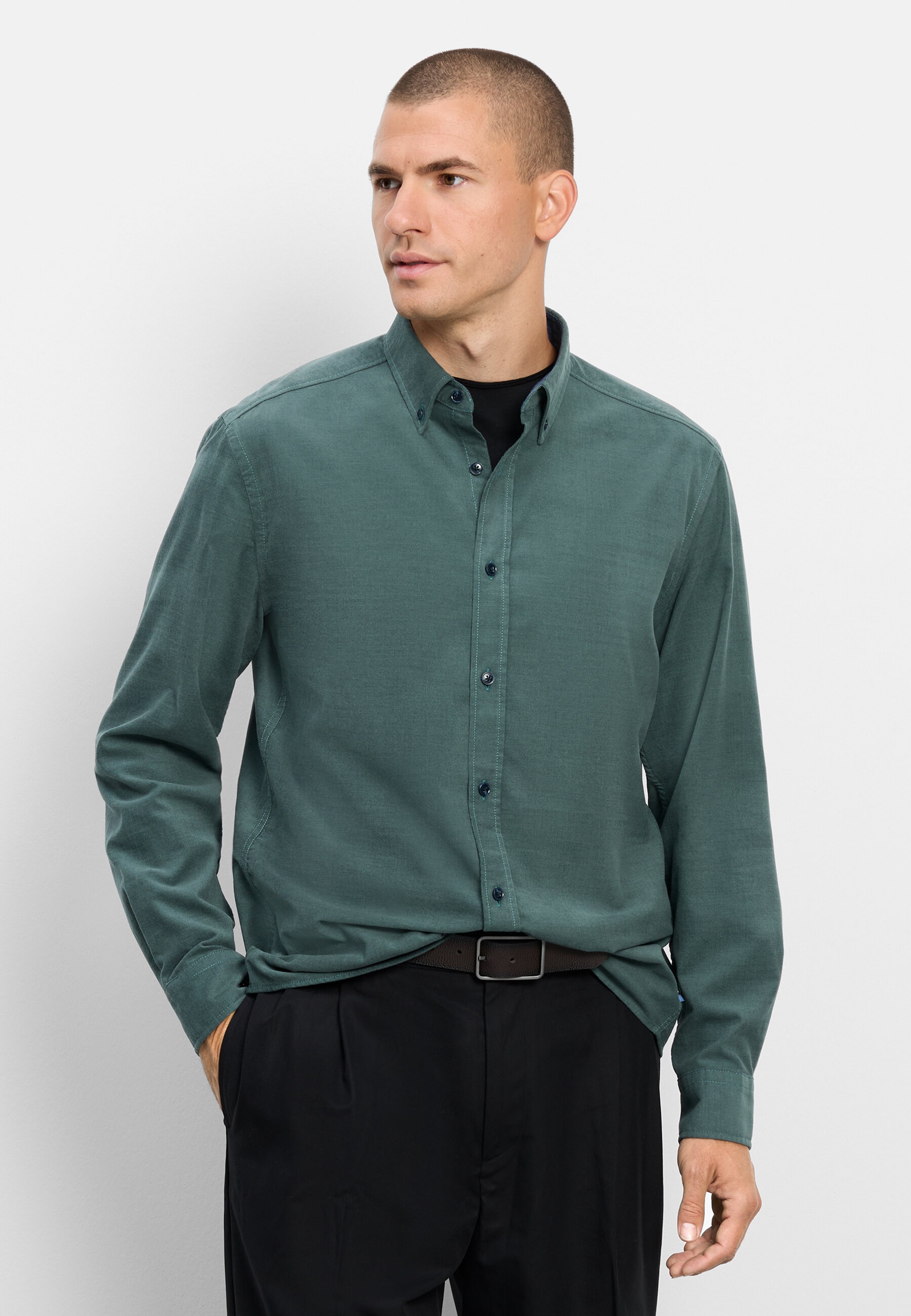 OLYMP Langarmhemd "OLYMP Casual, Regular Fit, Button-down"