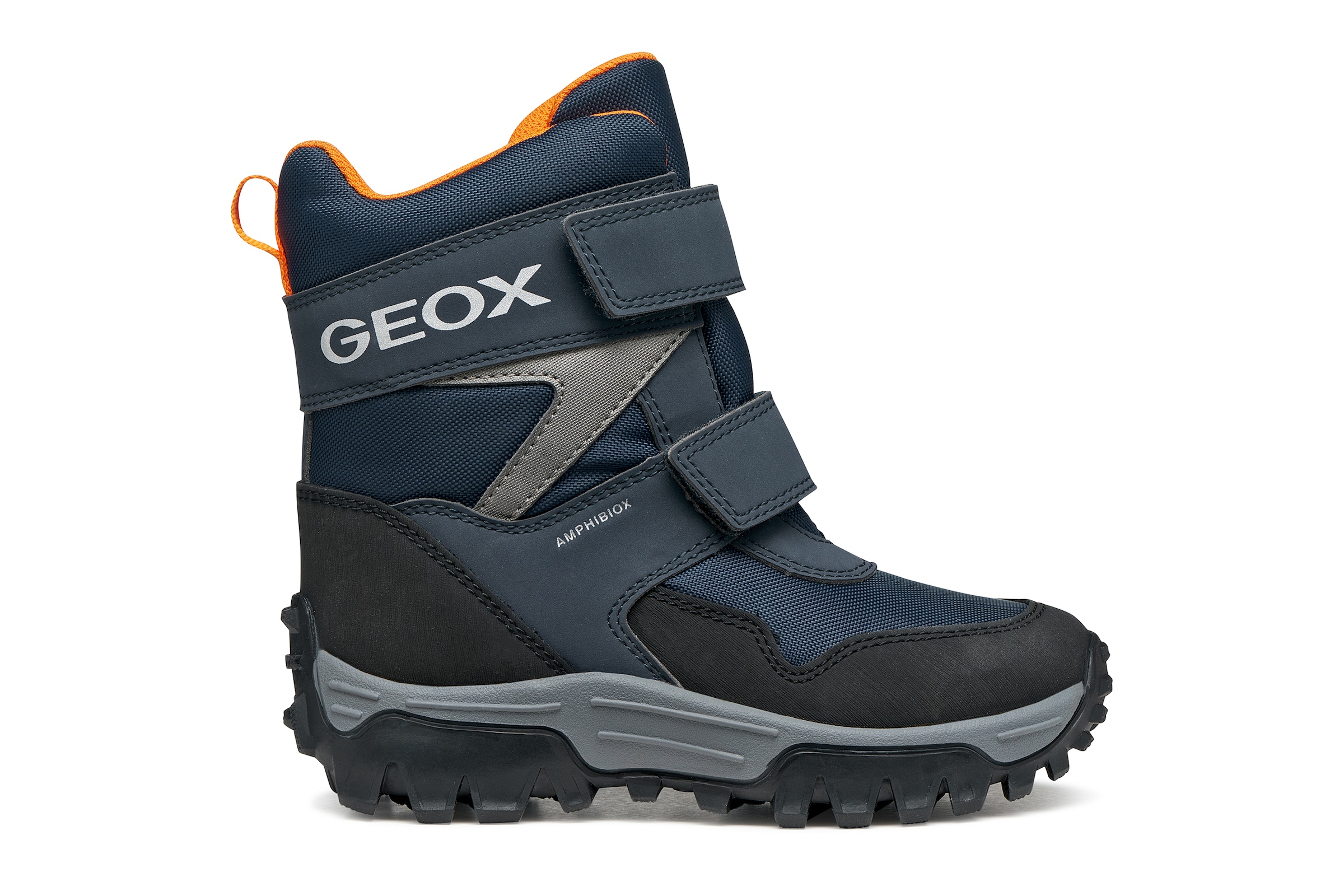 Geox Winterstiefel »J HIMALAYA BOY B ABX«, Snowboots, Klettstiefel mit Warmfutter, Größenschablone zum Download