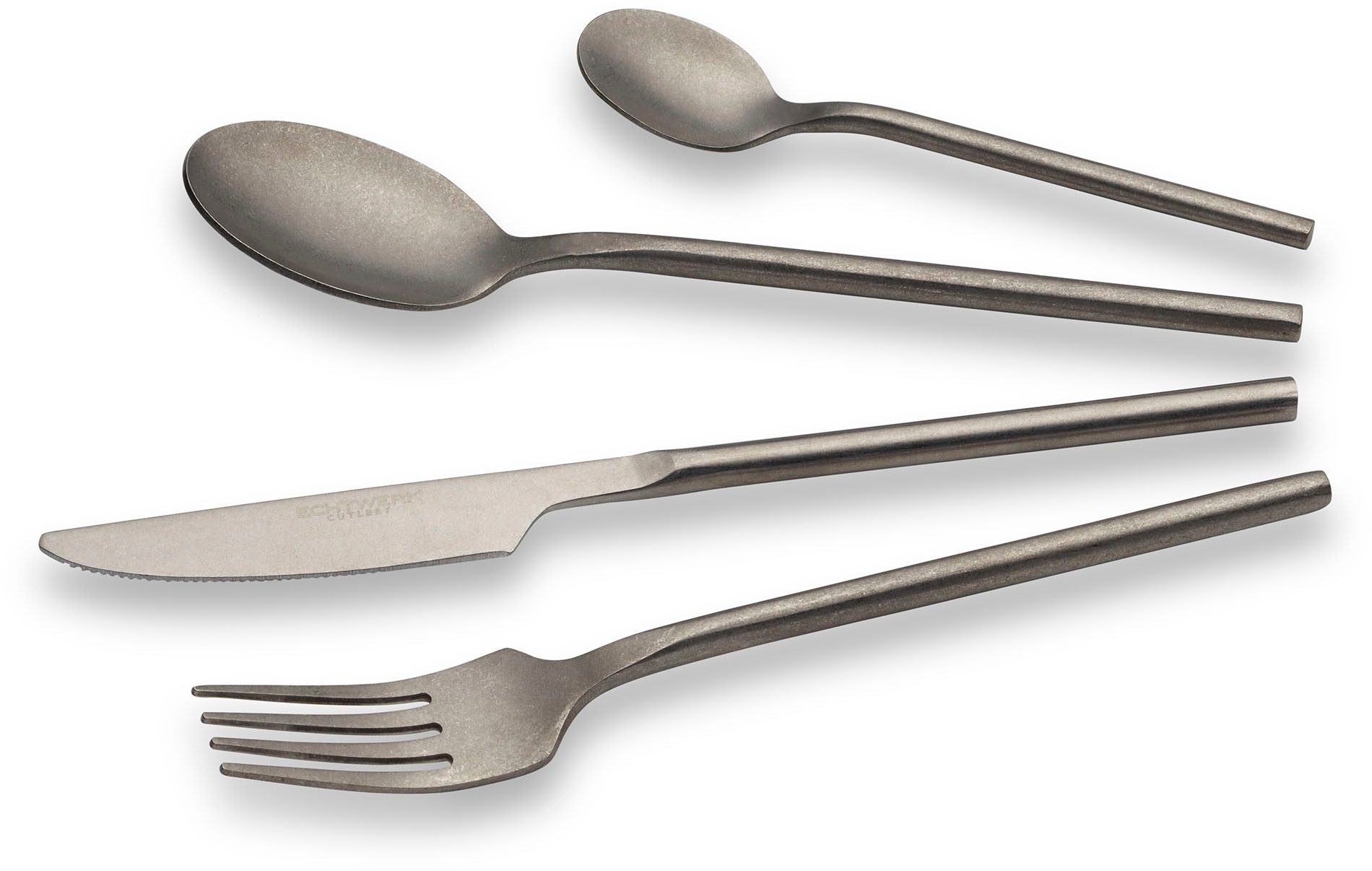 ECHTWERK Besteck-Set »Tafelbesteck „Vintage“ 16tlg - stonewashed«, (Set, 16 tlg.), hochwertig, Vintage-Look