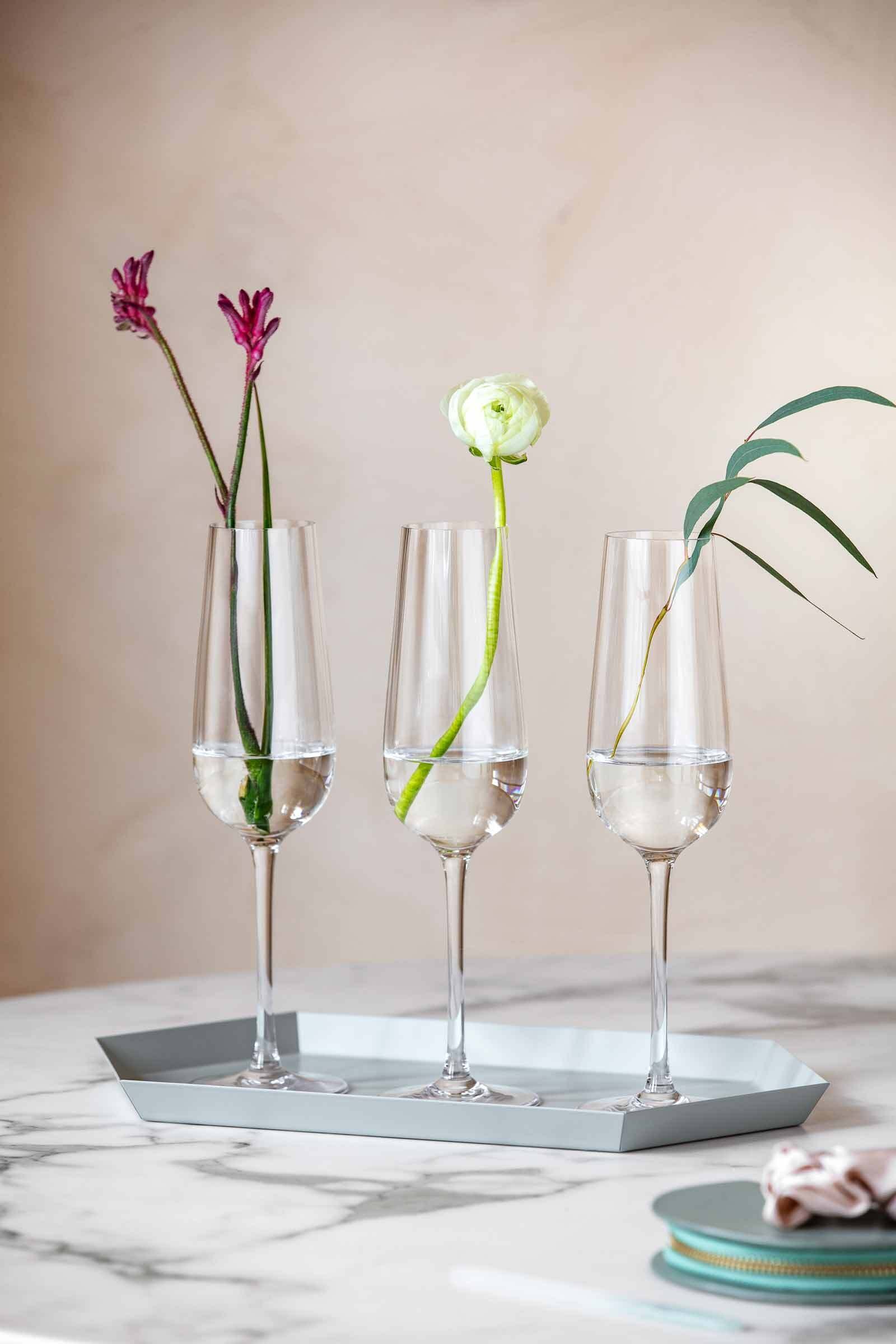 Villeroy & Boch Sektglas »Sektgläser Rose Garden 120 ml 4er Set transparent«