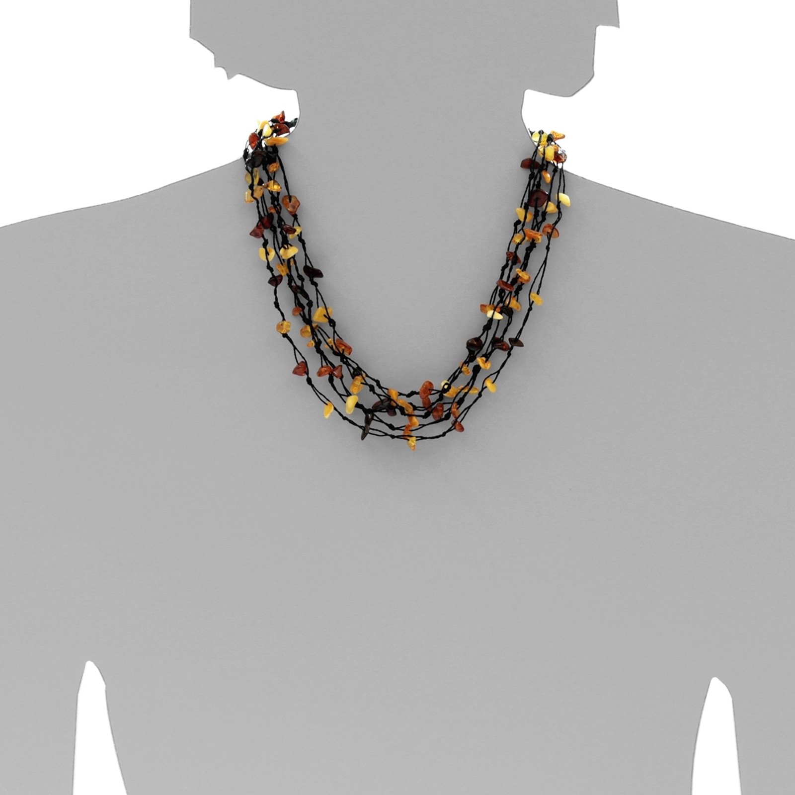 Ostsee-Schmuck Theda Link Chain Brown 50cm 3