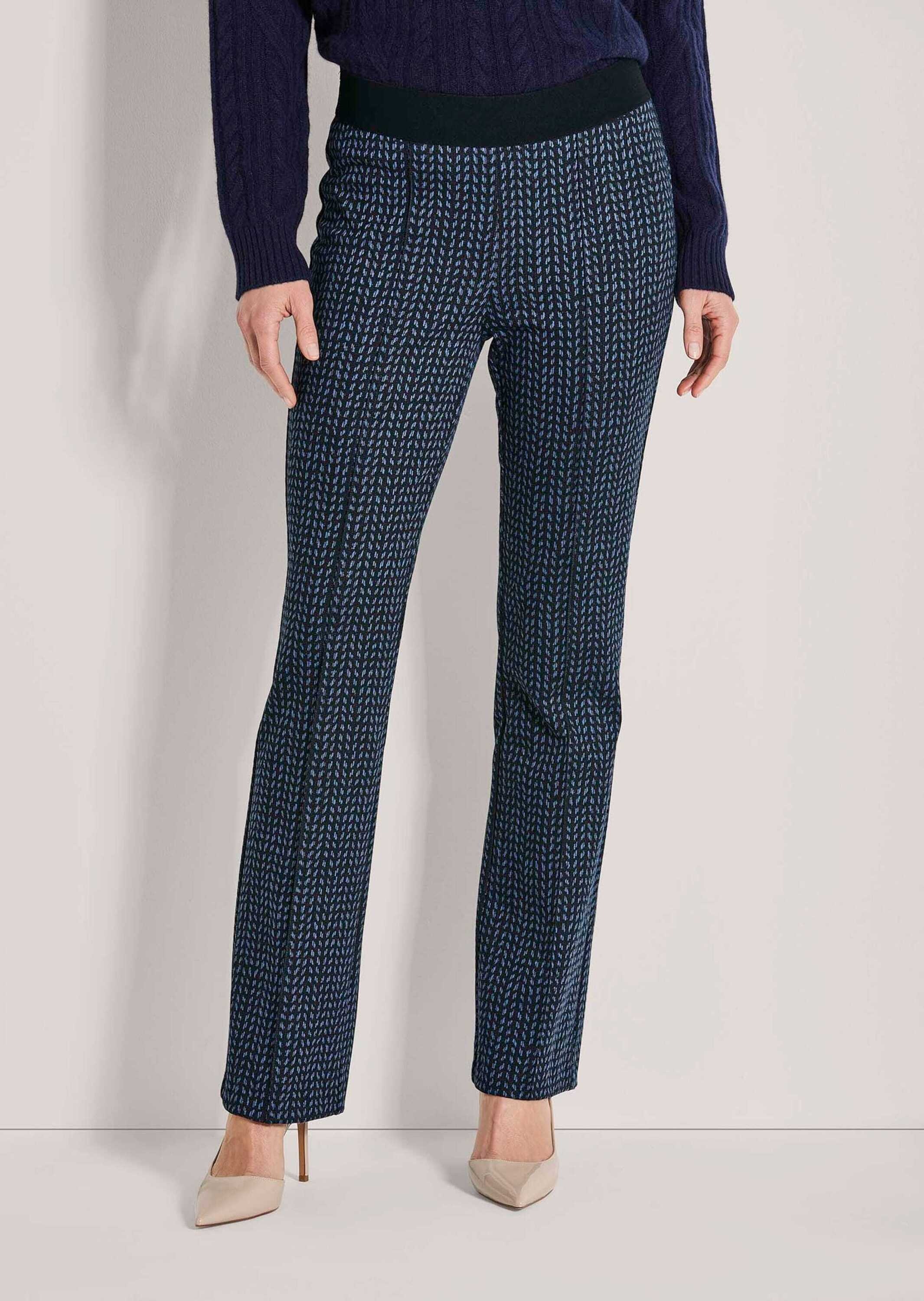 Thumbnail - MADELEINE Stoffhose "Schlupfhose Stoffhose mit geradem Bein, Biesen"