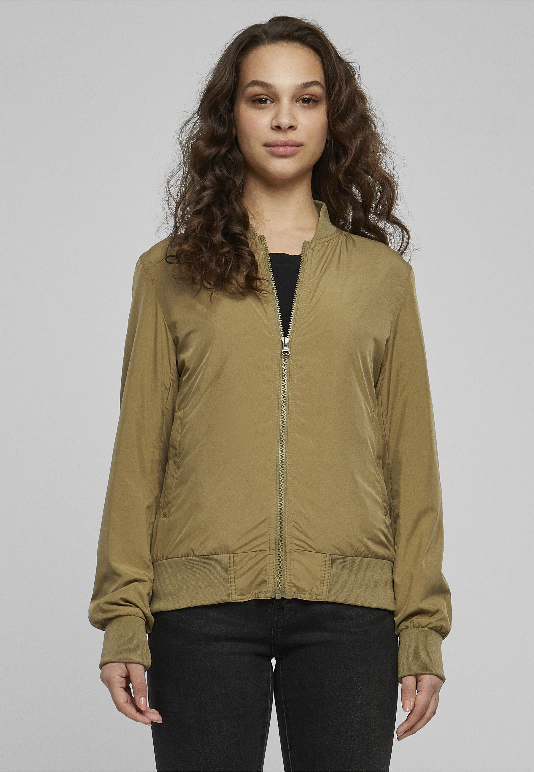 URBAN CLASSICS Allwetterjacke »Urban Classics Damen Ladies Light Bomber Jacket« 1 Stk. tlg. ohne Kapuze