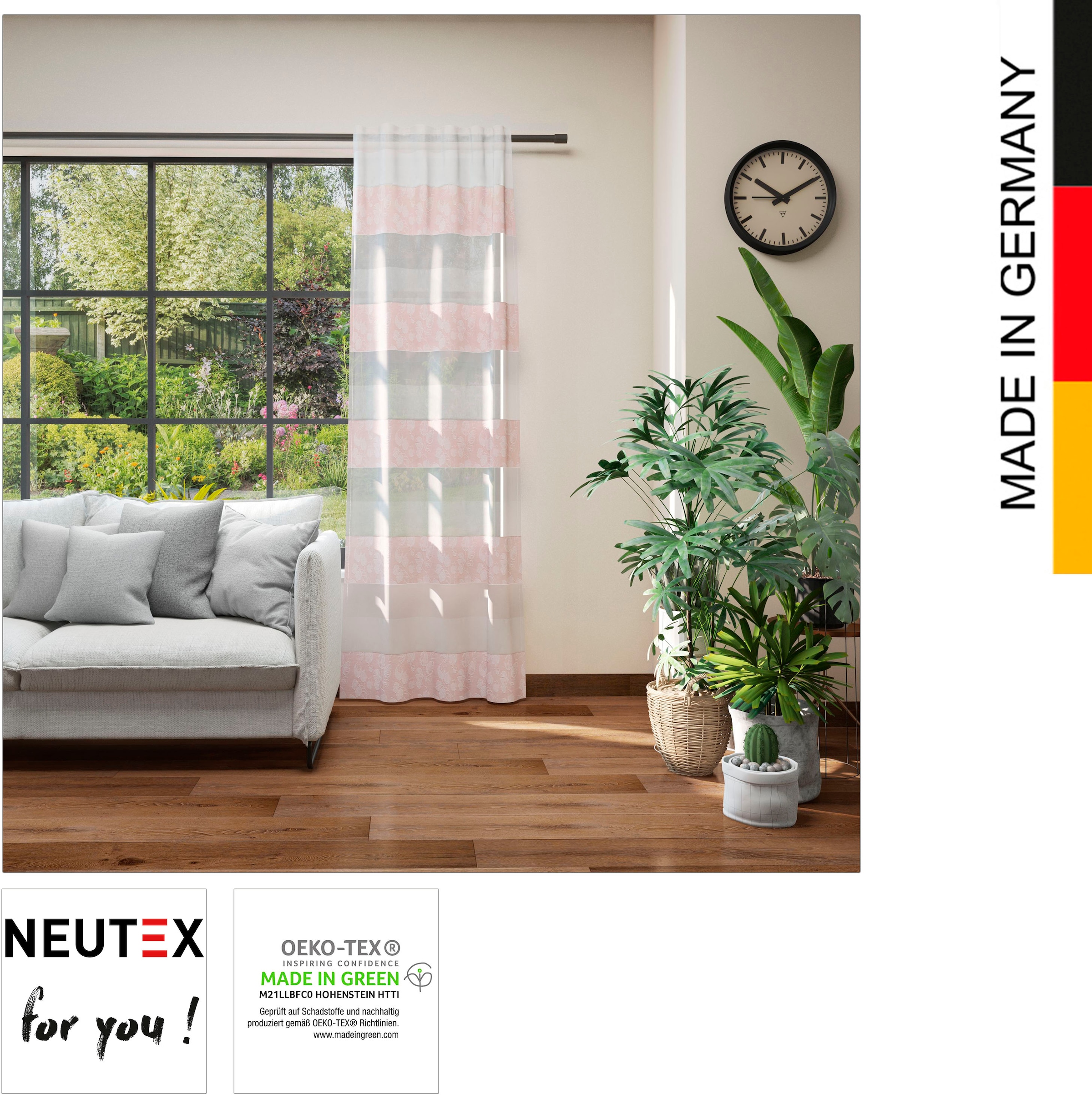 Neutex BAUR auf »Dorina«, Vorhang Dekoqualität | Rechnung you! softe (1 for weichfließende St.),