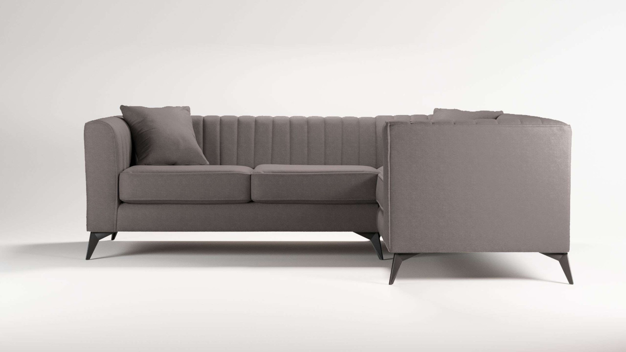 Places of Style Ecksofa "MATTHEW L-Form ideal für kleine Räume, Maße B/T/H: günstig online kaufen