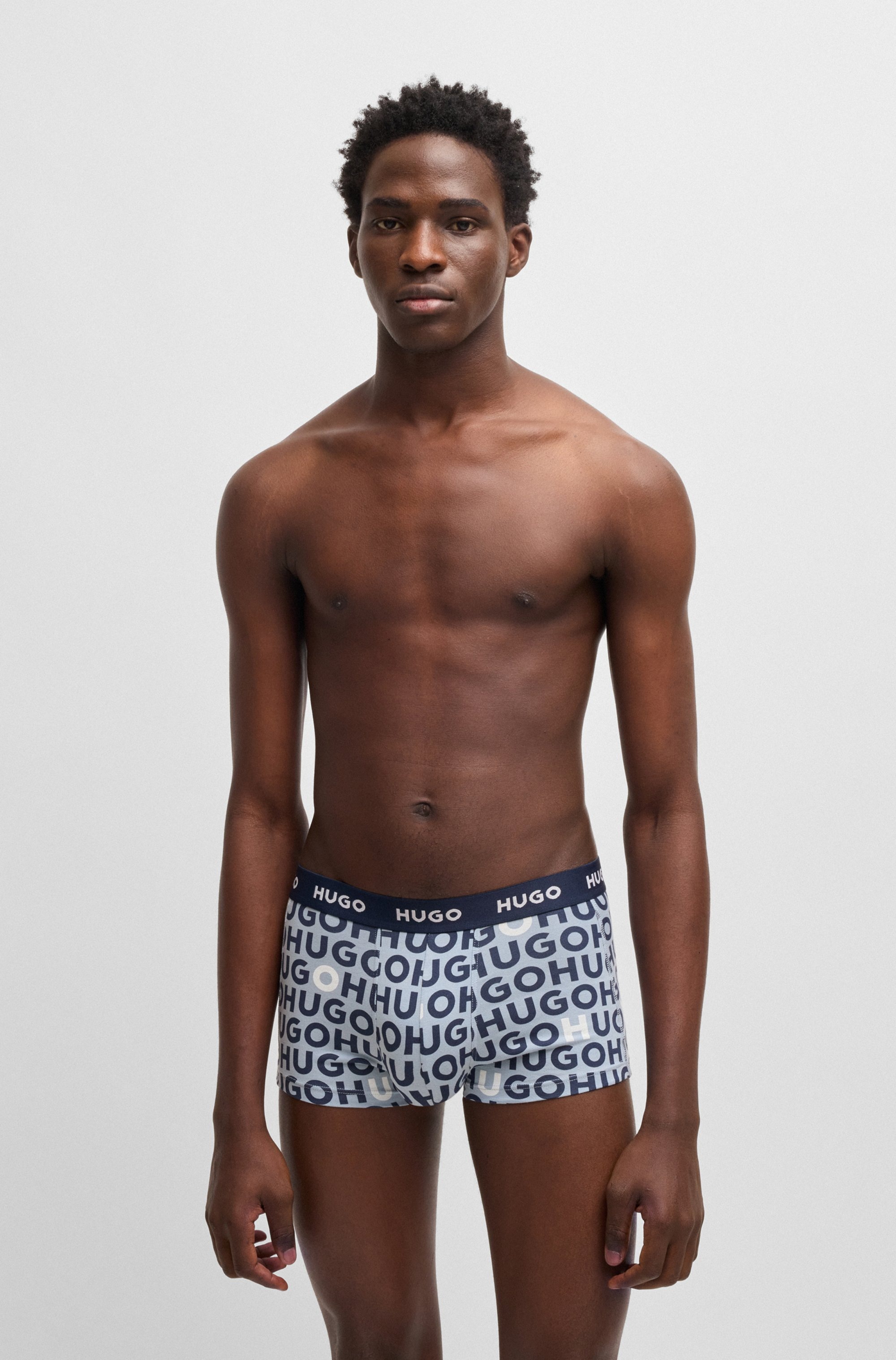 HUGO Underwear Trunk »TRUNK TRIPLET DESIGN«, (Packung, 3 St.), mit Logobund