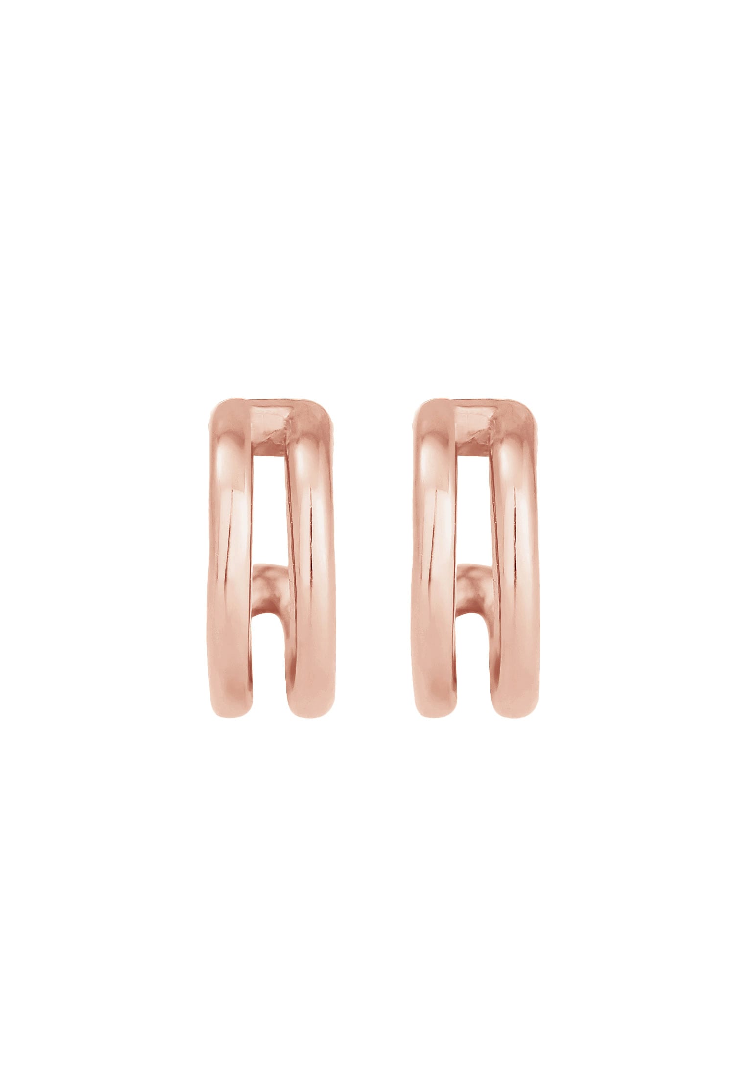 Elli Paar Ohrstecker »Creolen Stecker Basic Minimal 925 Silber«