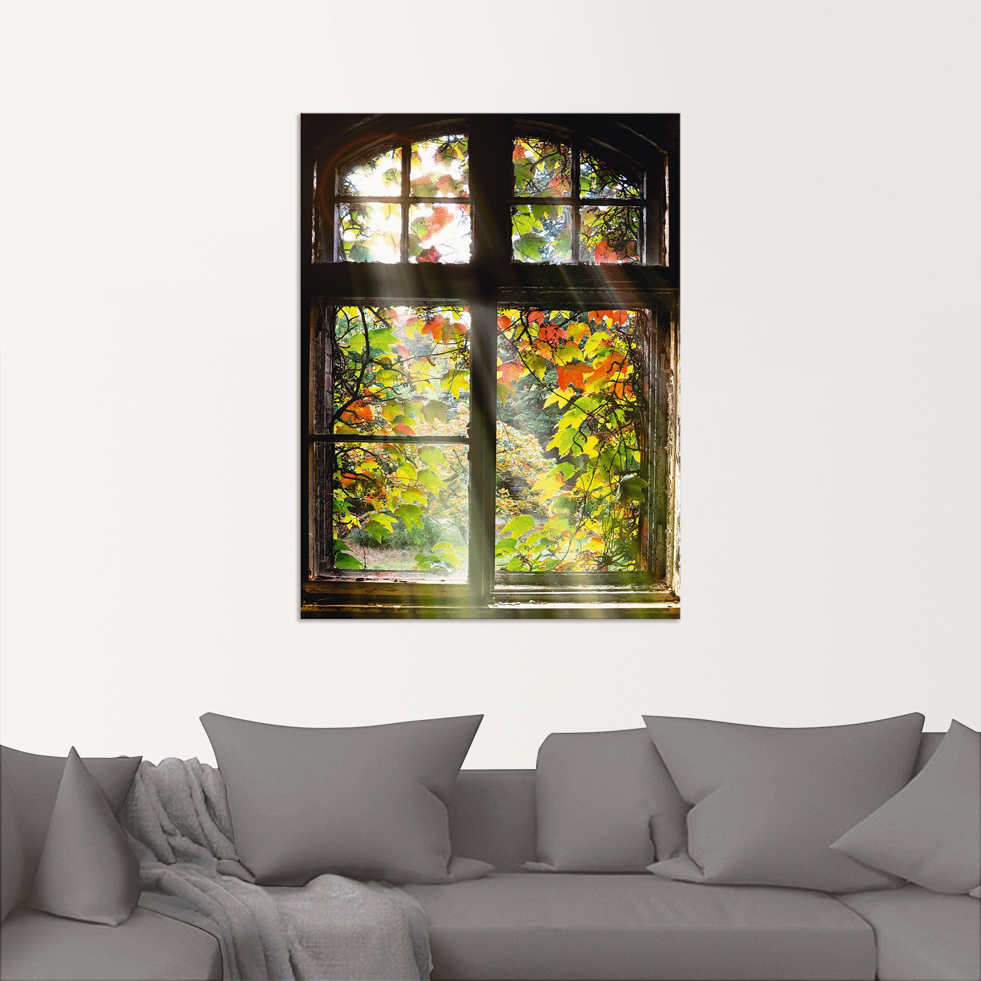 Artland Wandbild "Altbau" Fenster & Türen 1 Stk. tlg. als Alubild, Outdoorb günstig online kaufen