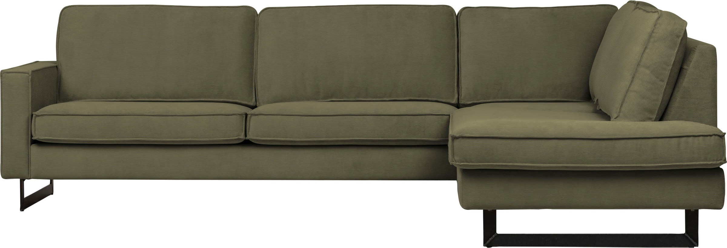 Places of Style Ecksofa "Pinto, 290 cm, Cord, Chenille, Lederoptik, Ottoman günstig online kaufen