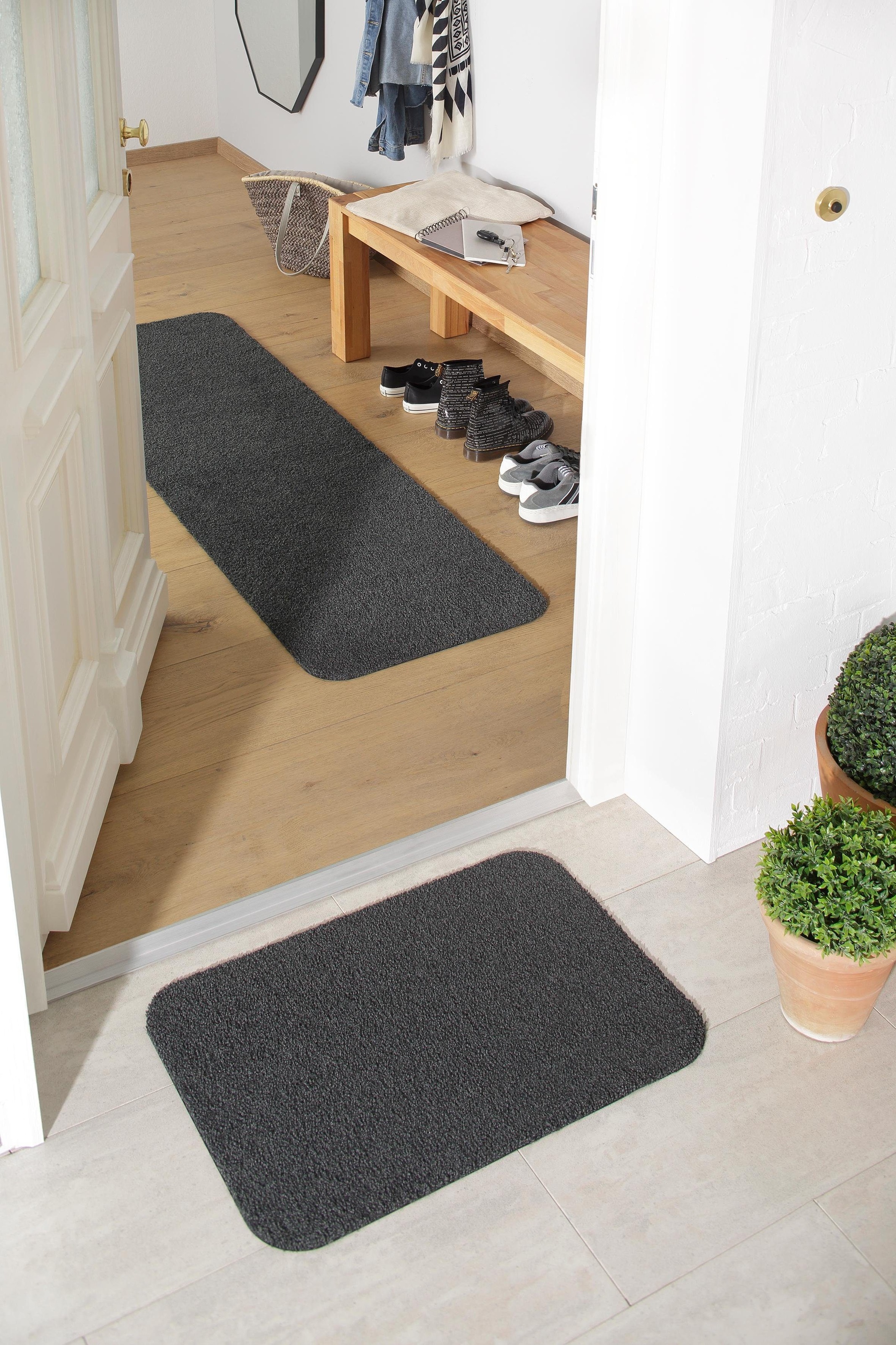 my home Fußmatte »Willa«, rechteckig, 9 mm Höhe, In- und Outdoor geeignet, waschbar