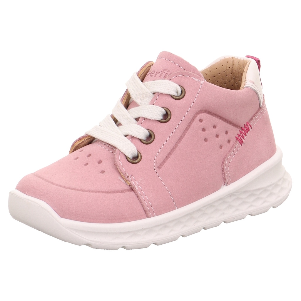 Superfit Lauflernschuh »BREEZE WMS: Mittel«, Sneaker, Schnürschuh, Babyschuh mit weichem Lederfutter