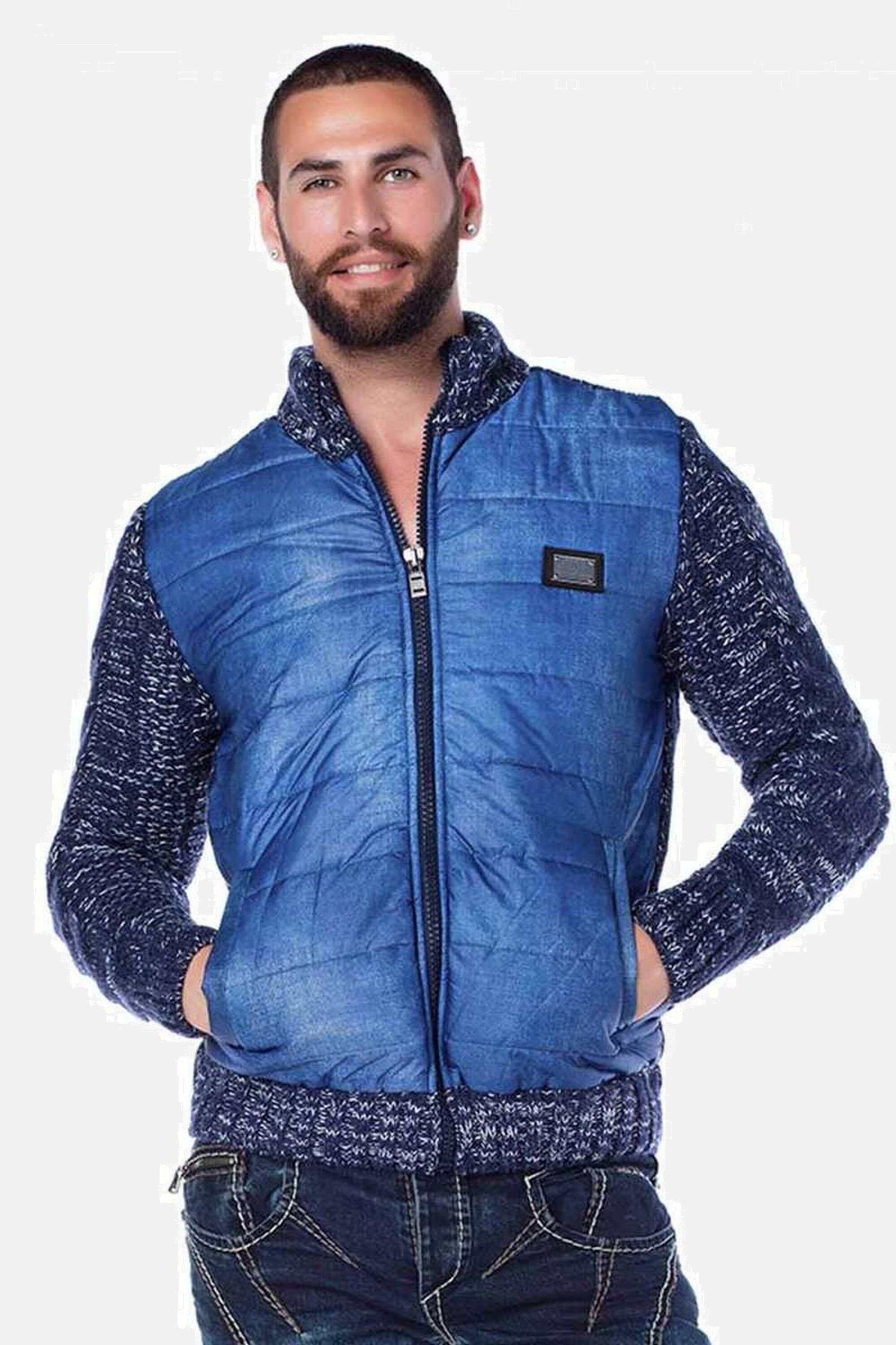 Cipo & Baxx Strickjacke "Jacke" 1 Stk. tlg. in Regular-Fit, CP127 günstig online kaufen
