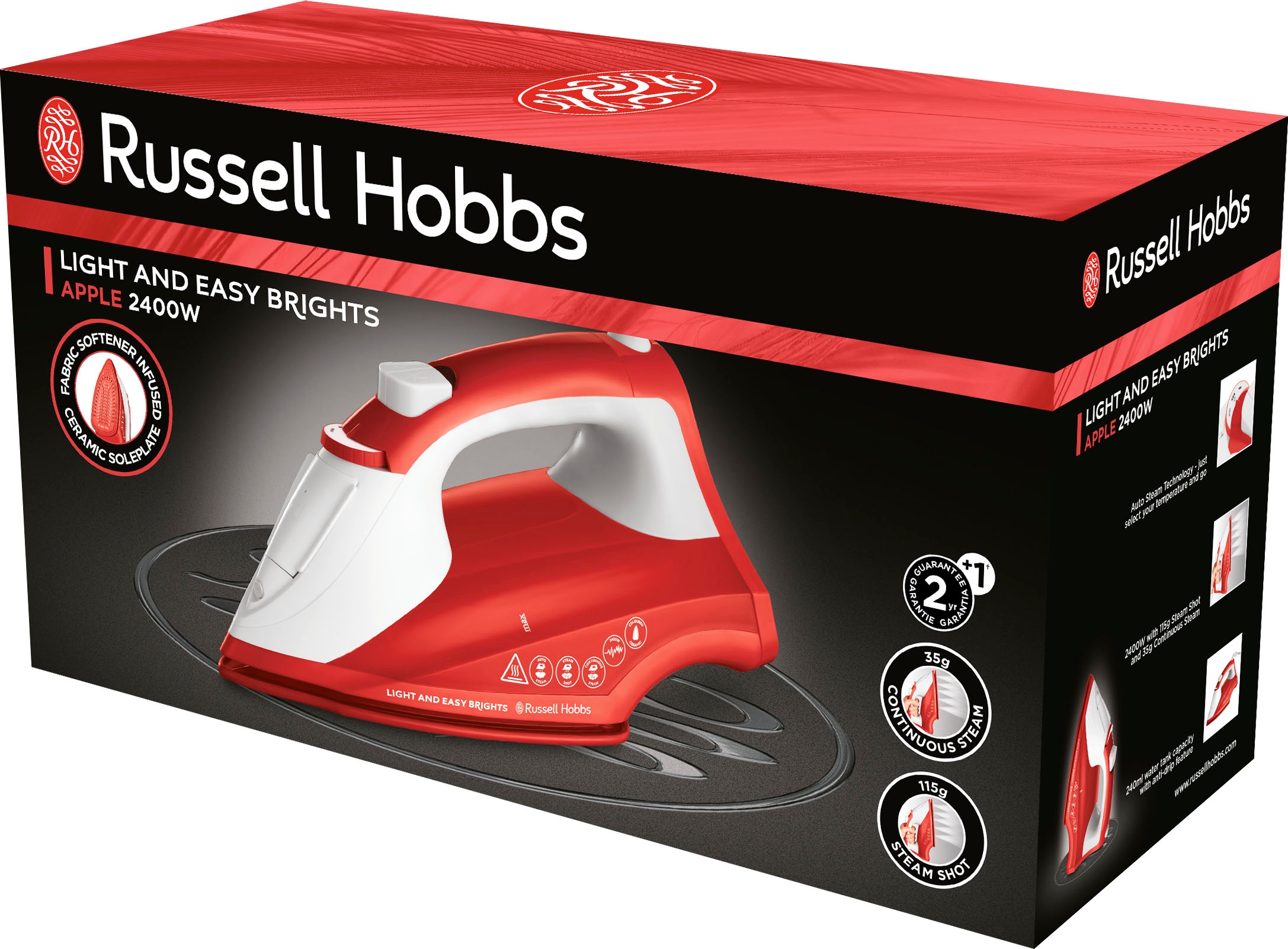 RUSSELL HOBBS Dampfbügeleisen »26481-56 Light and Easy Brights Apple«, 2400 W