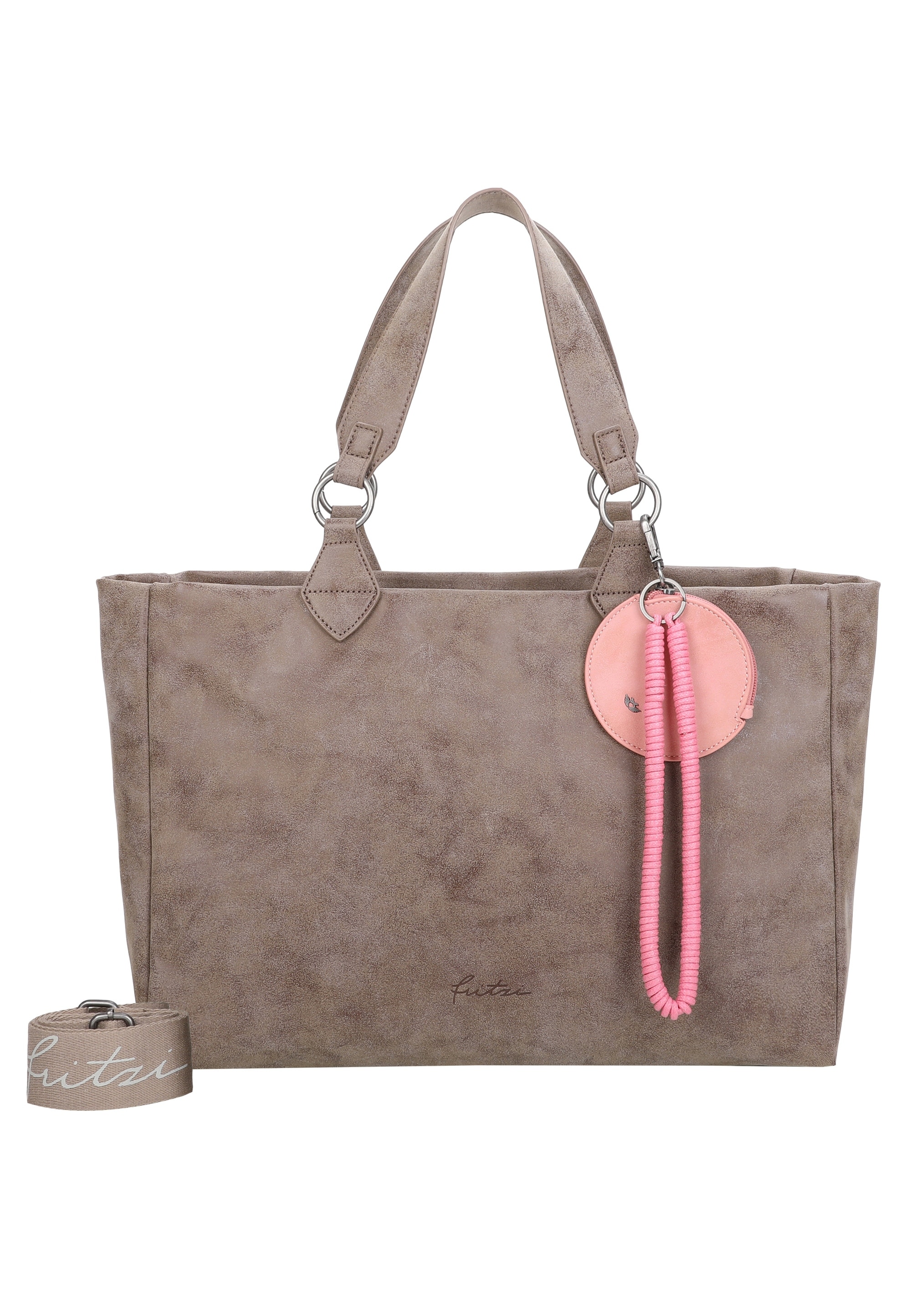 Fritzi aus Preußen Henkeltasche "Izzy Vintage" mit Taschen-Anhänger und Schlüsselschlange
