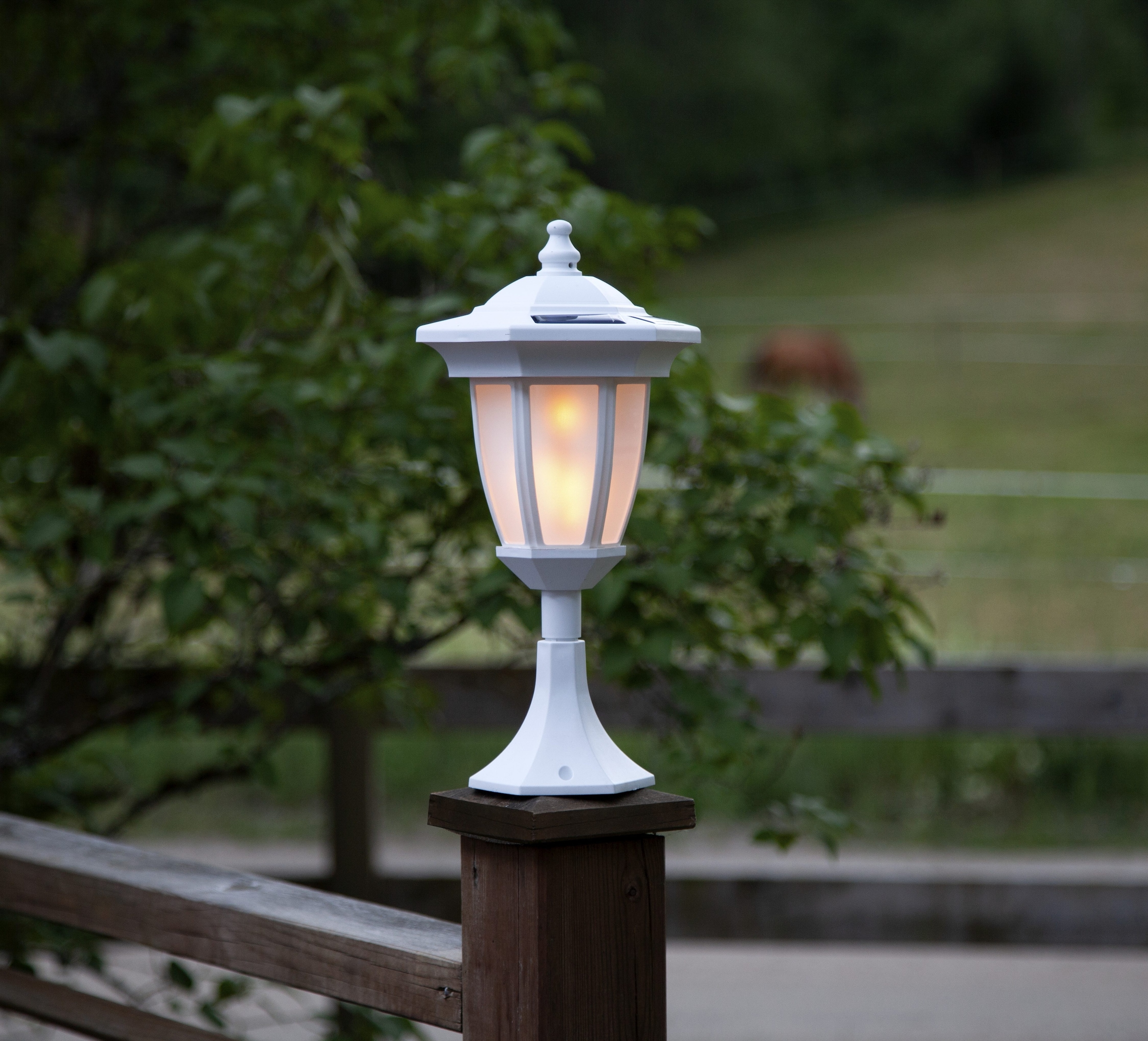 Parforce Traditional Hunting LED Solarleuchte »Solarlampe Flame« LED-Board 1 Stk. Extra-Warmweiß mit Flammen-Effekt als Hänge-, Tisch-, Boden- oder Wegleuchte