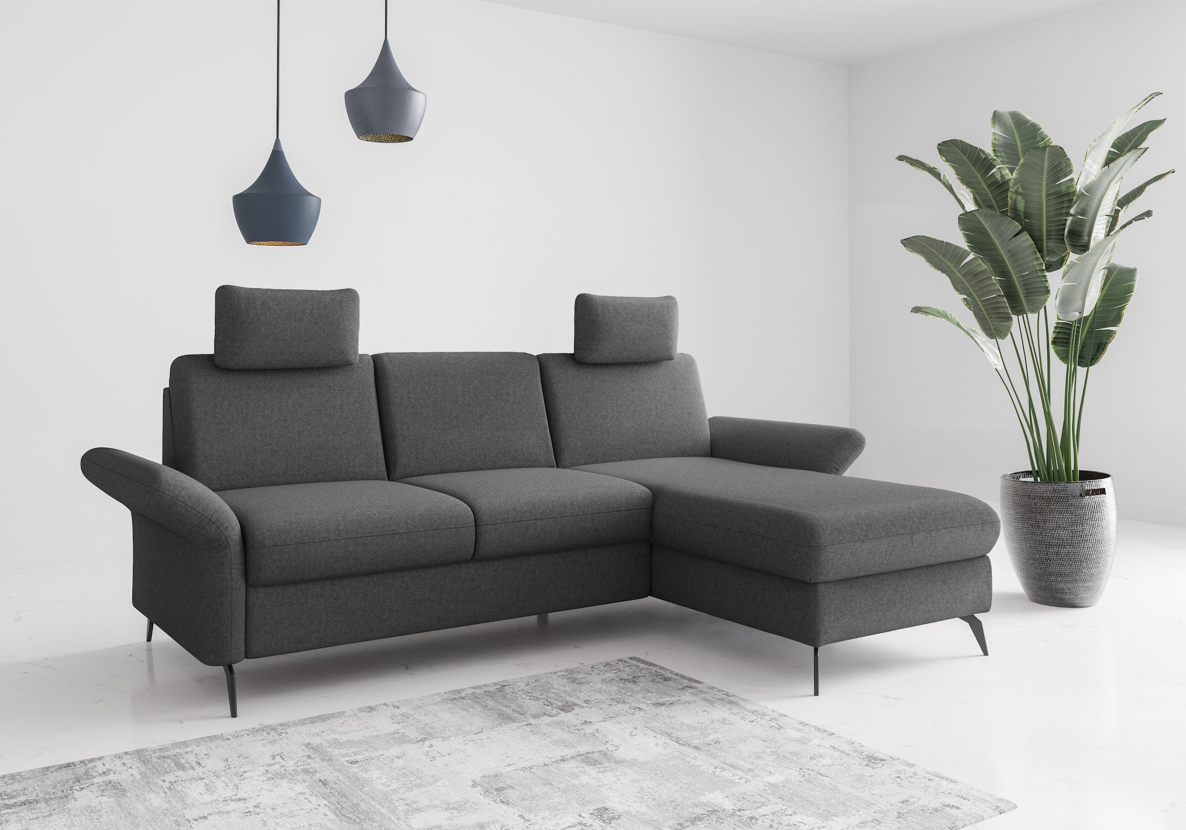 Home affaire Ecksofa "Rochelle", optional: Armteilverstellung, klappbar, Be günstig online kaufen