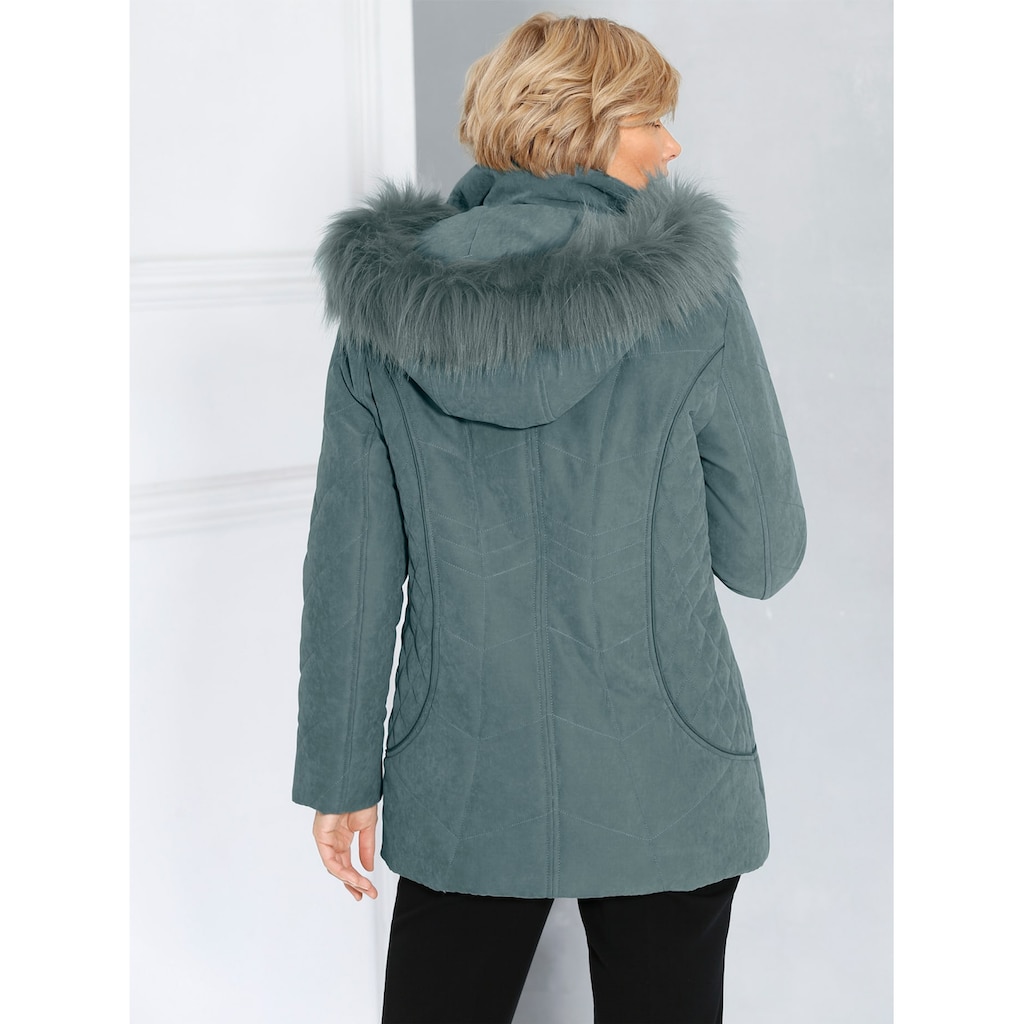 Classic Steppjacke, mit Kapuze