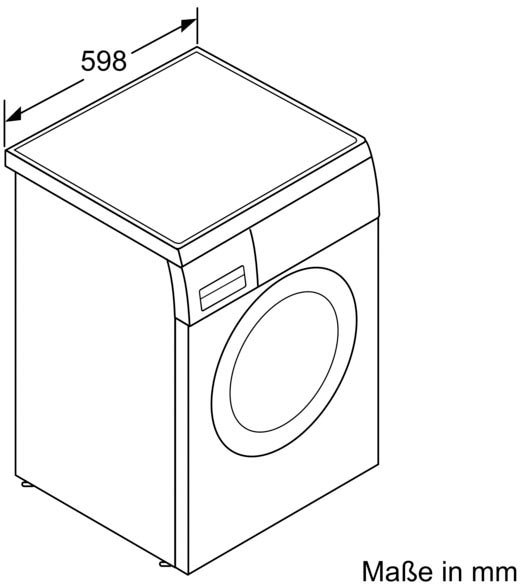 SIEMENS Waschmaschine »WU14UTS9«, WU14UTS9, 9 kg, 1400 U/min, unterbaufähig