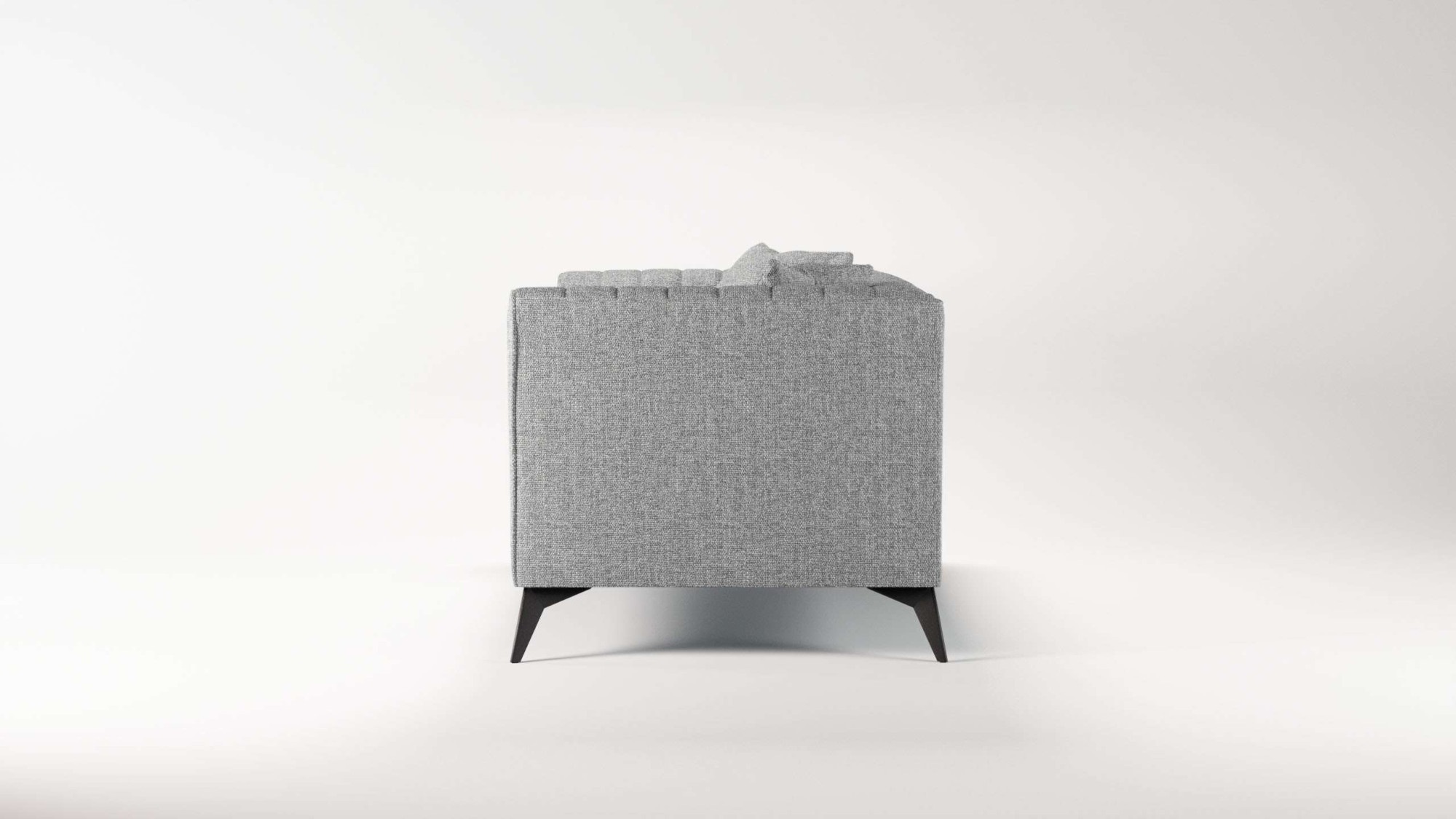 Places of Style 2-Sitzer »MATTHEW elegantes Designsofa, Maße B/T/H: 170/86/74 cm«, Steppung im Rücken, lose Sitzkissen, incl. Zierkissen