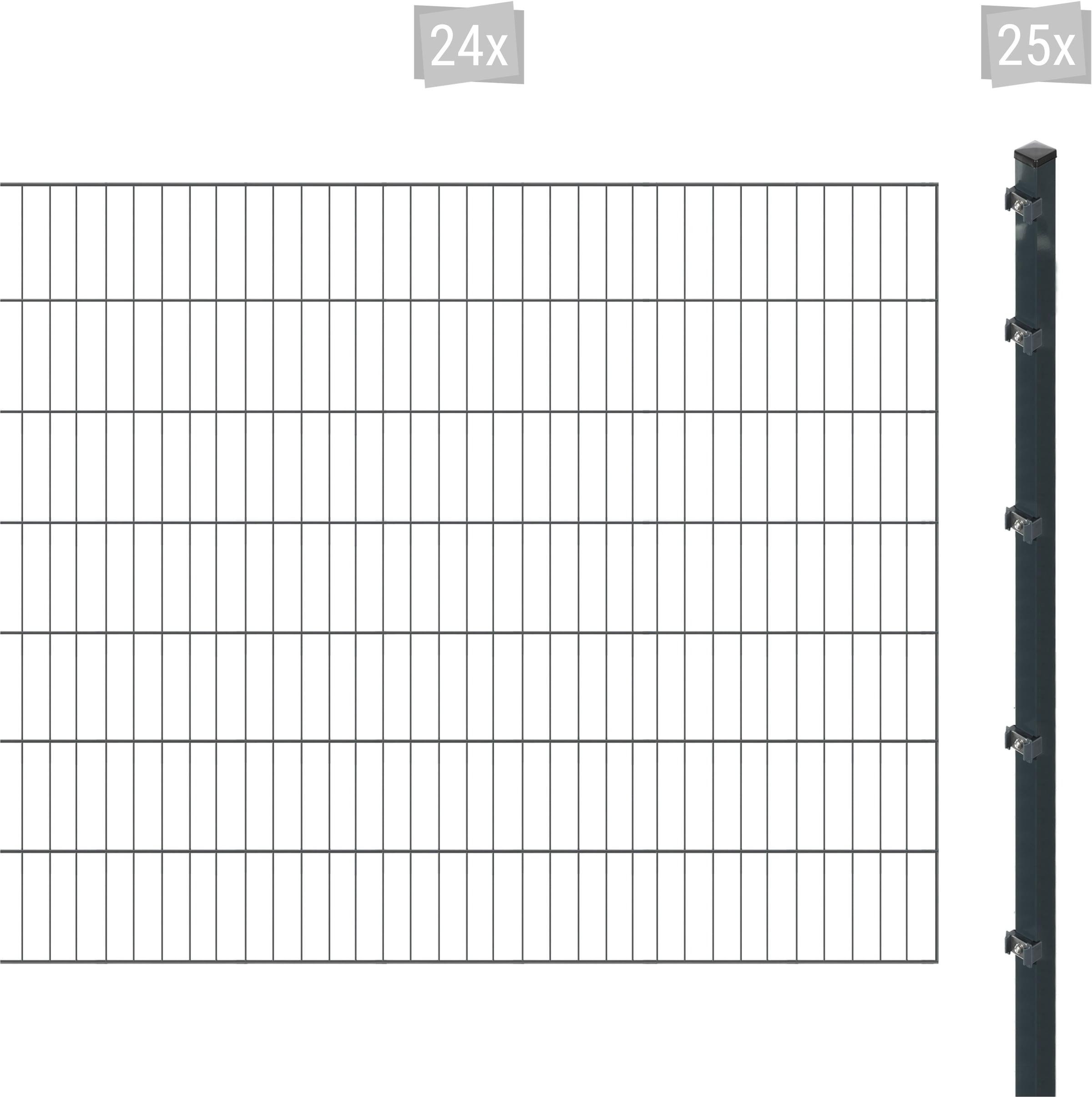 Arvotec Einstabmattenzaun "ESSENTIAL 140 zum Aufschrauben", Zaunhöhe 140 cm günstig online kaufen