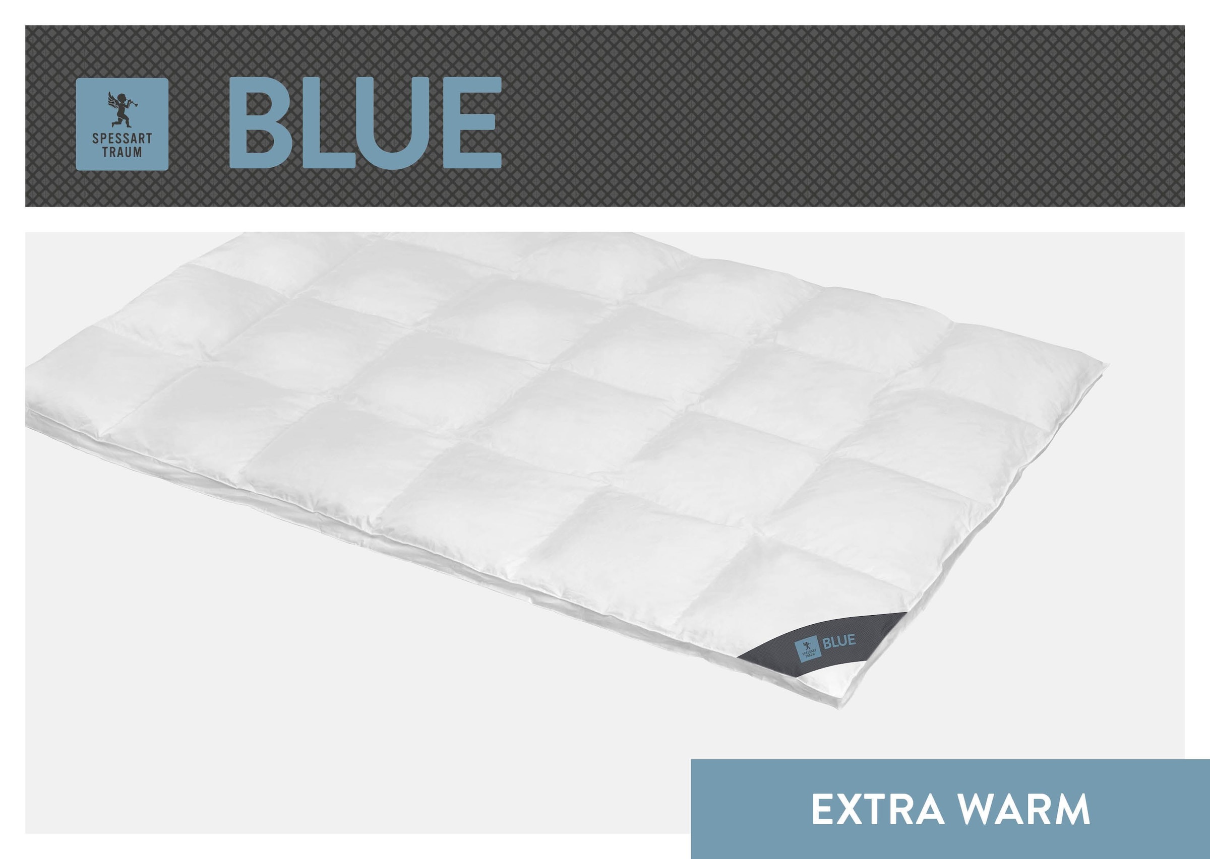 SPESSARTTRAUM Daunenbettdecke "Blue" extrawarm Füllung 60Daunen40Federn 1 S günstig online kaufen