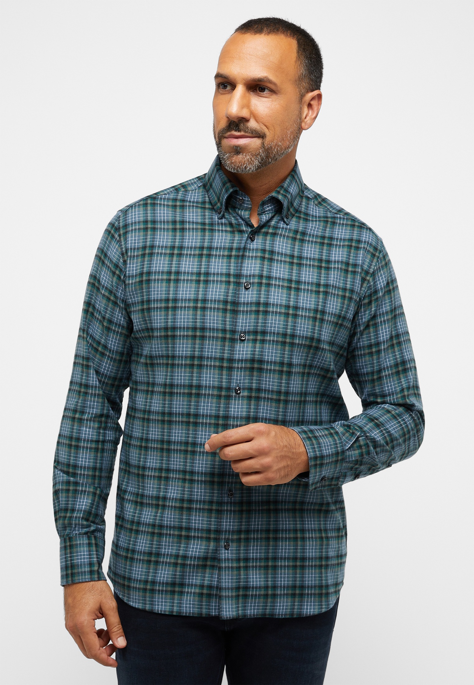 Eterna Langarmhemd "MODERN FIT" EASY IRON (bügelleicht) günstig online kaufen