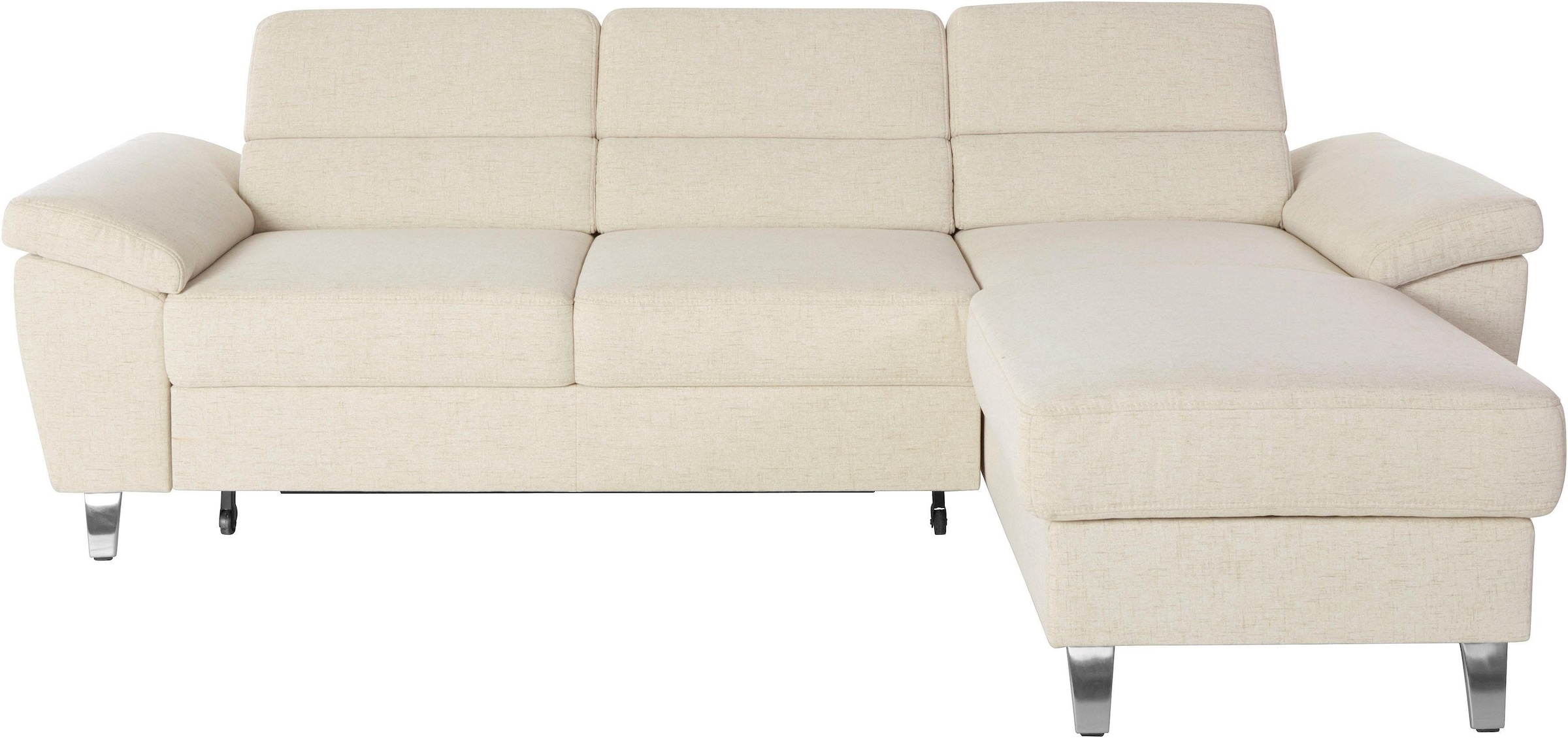 sit&more Ecksofa "Sorano L-Form" wahlweise mit Schlaffunktion und Bettkasten