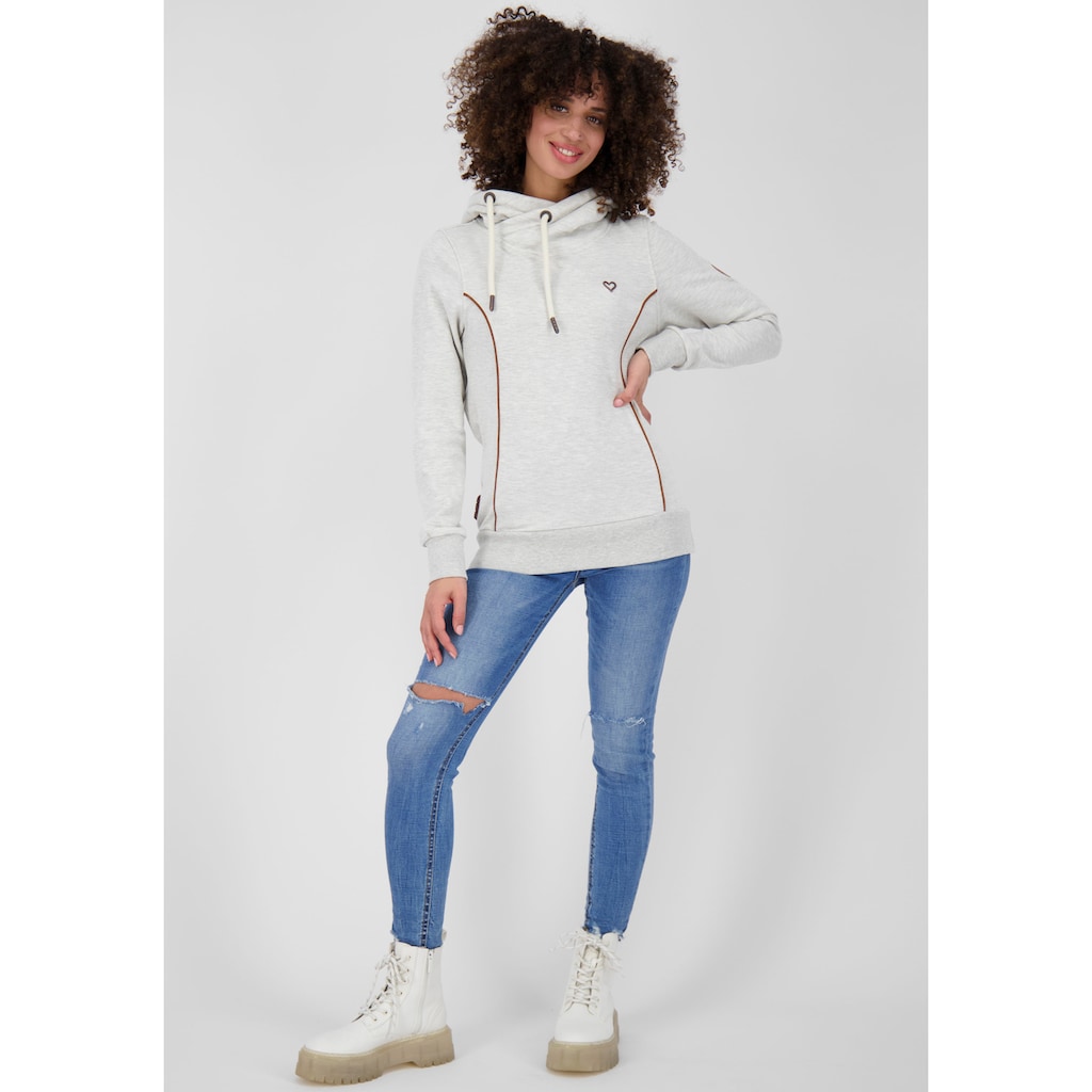 Damenmode Shirts & Sweatshirts Alife & Kickin Kapuzensweatshirt »JilanaAK«, melierter Sweater mit Kapuze & Kontrastdetails wollw Damenmode Shirts & Sweatshirts Alife & Kickin Kapuzensweatshirt »JilanaAK«, melierter Sweater mit Kapuze & Kontrastdetails wollw