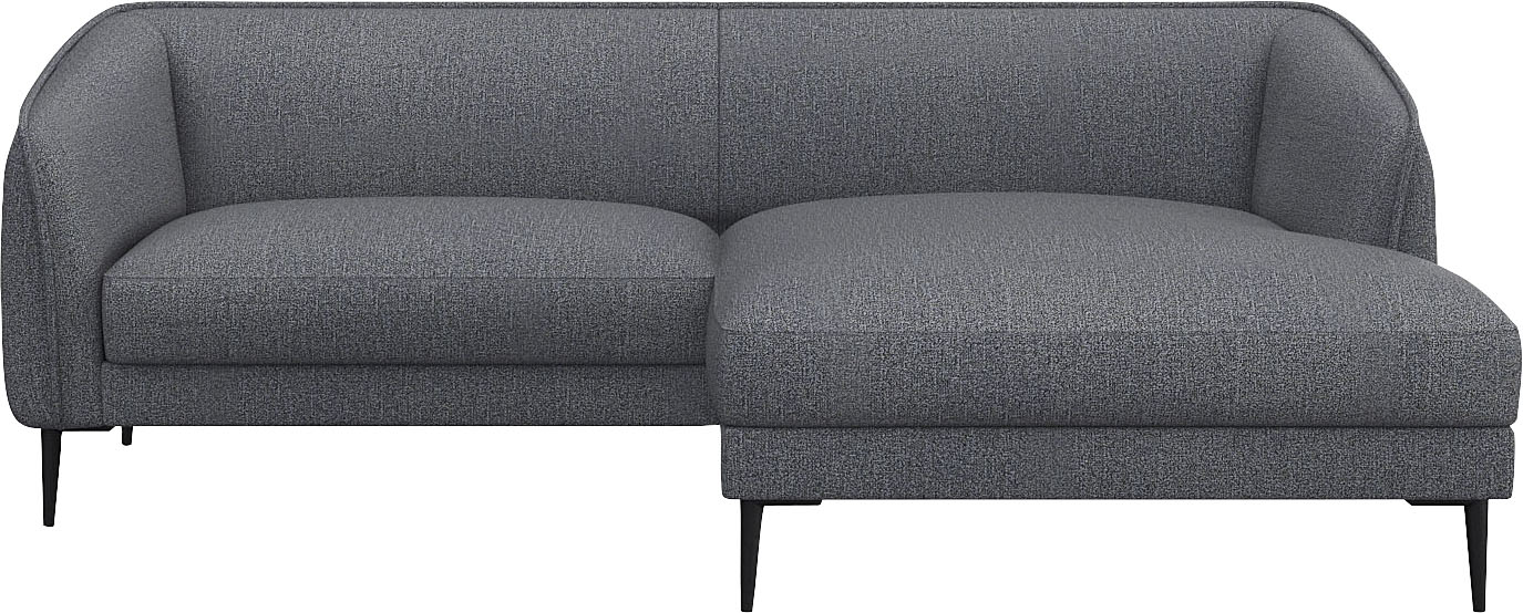 FLEXLUX Ecksofa "Belle Designsofa, bequem durch Kaltschaum im Sitz" Skandinavisches Design, In hochwertiger Verarbeitung, B/T 218/149 cm
