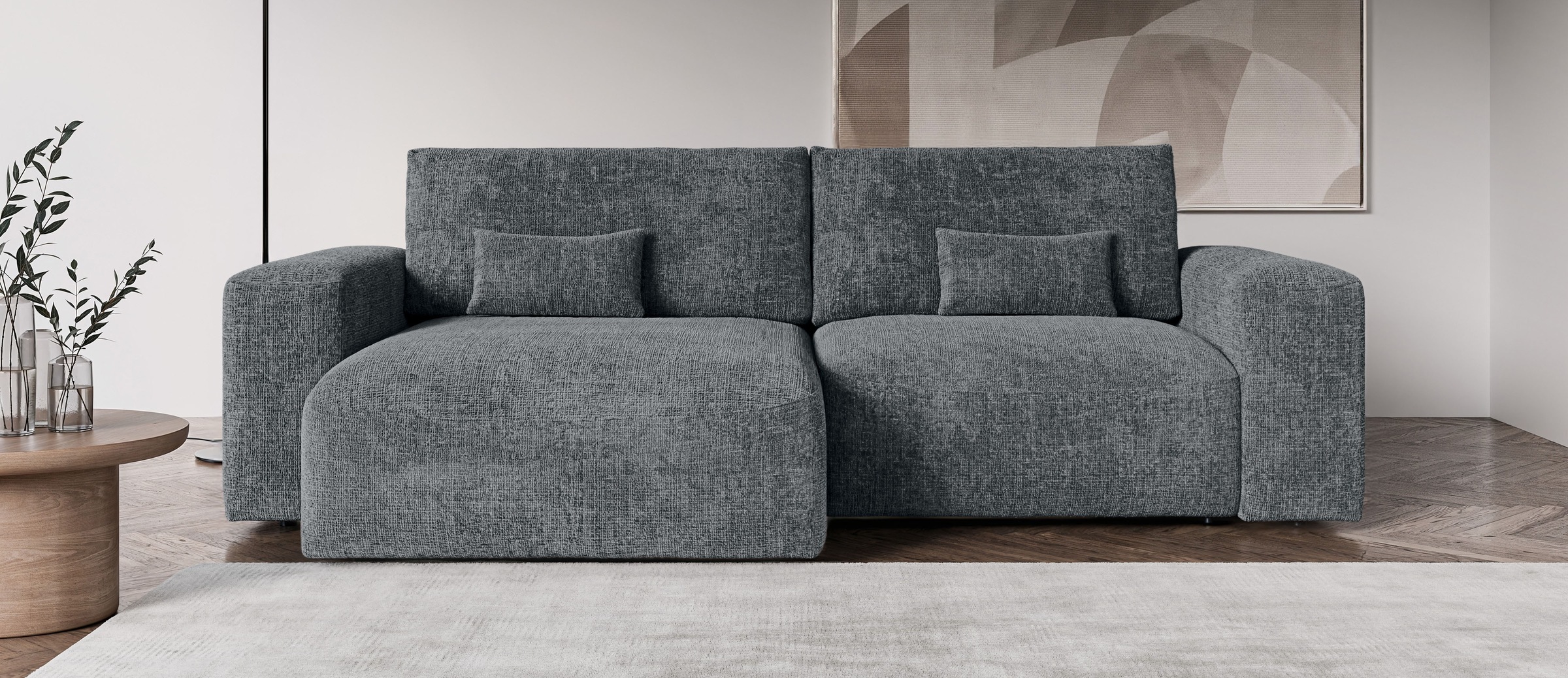OTTO home Ecksofa "MATTS Schlafsofa mit Bettkasten, Maße B/T/H: 265/159/89 günstig online kaufen