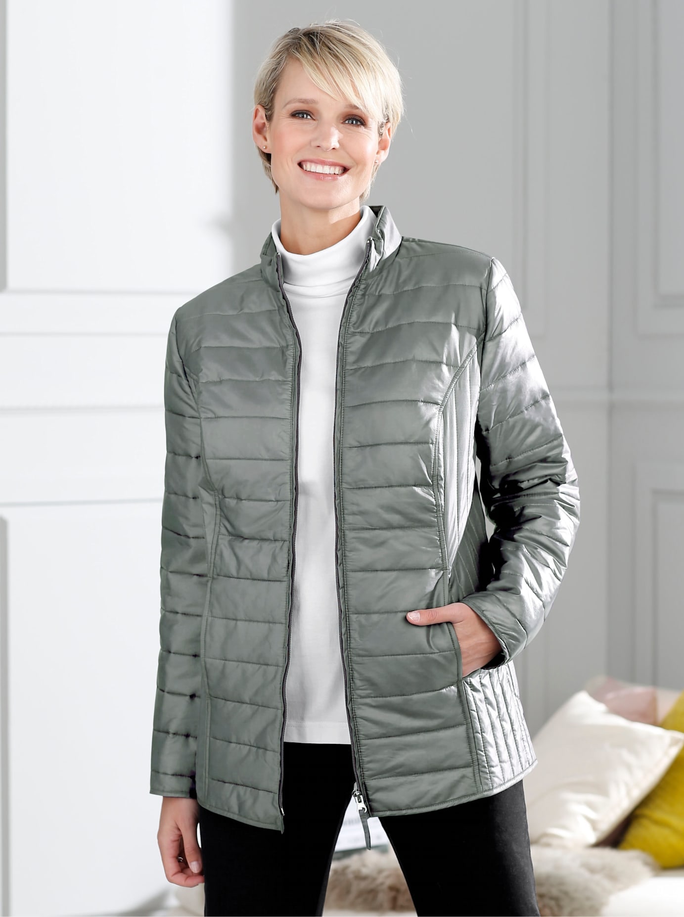 Classic Basics Steppjacke, ohne Kapuze