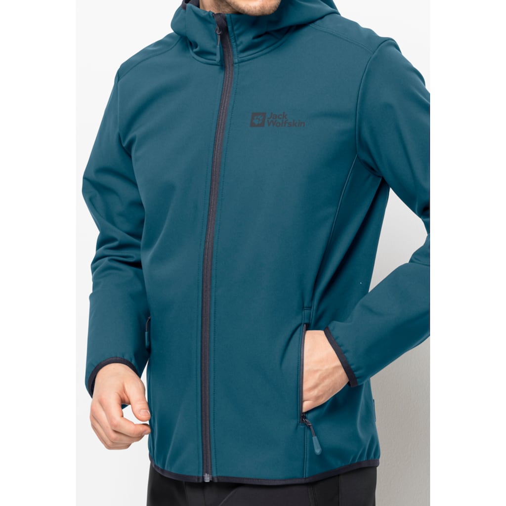 Jack Wolfskin Softshelljacke »BORNBERG HOODY M«, mit Kapuze