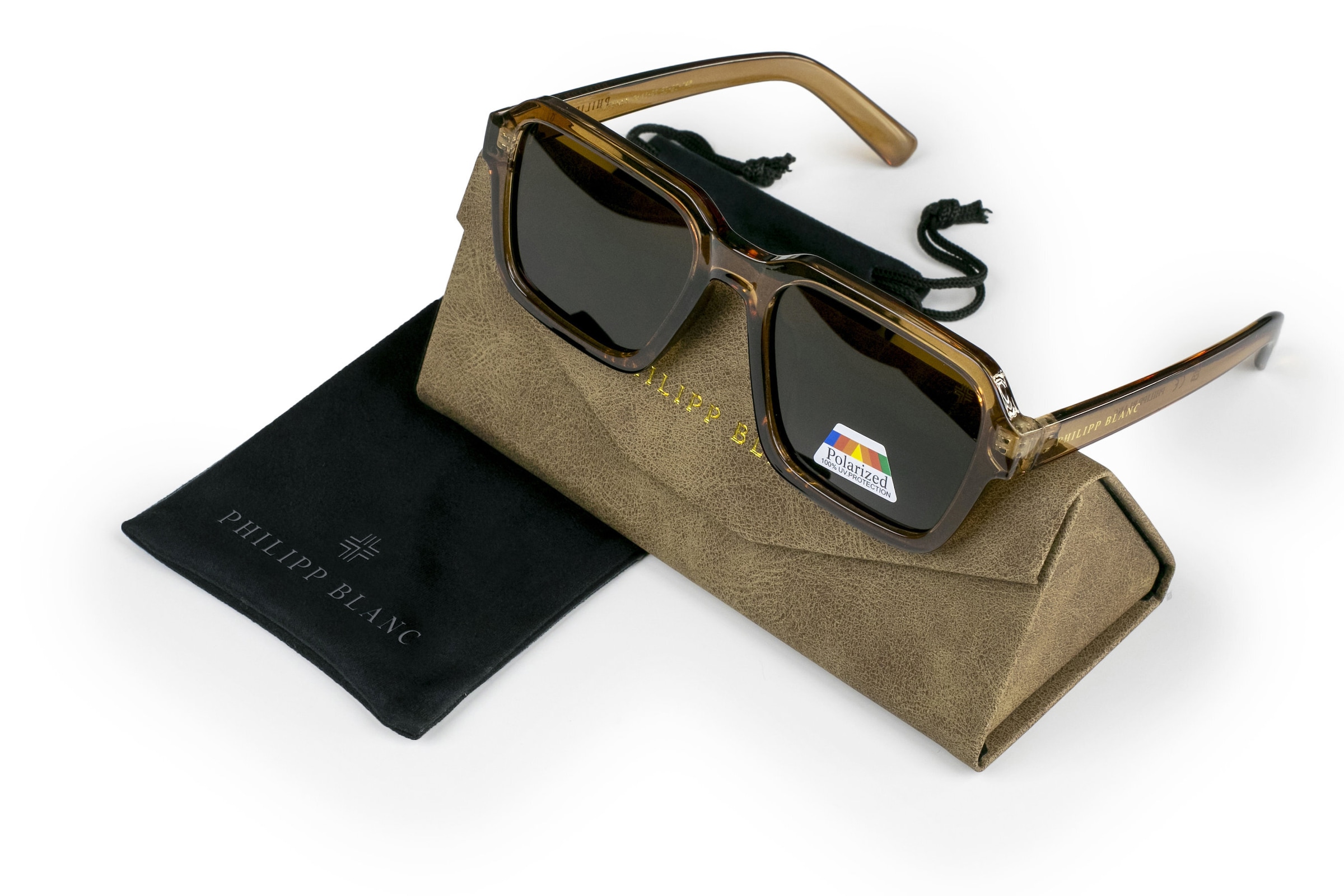 PHILIPP BLANC Sonnenbrille »PA14-03« Glass 0.74MM Polarized Lens UV400，CAT3.0