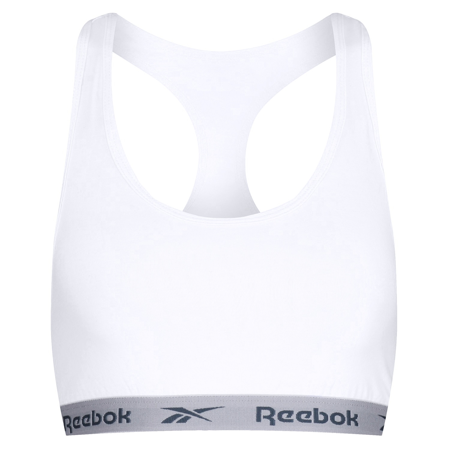 Reebok Bustier »FRANKIE« 2er-Pack,  breite Träger, ohne Verschluss, ohne Bügel, mit Logo, Baumwollmix