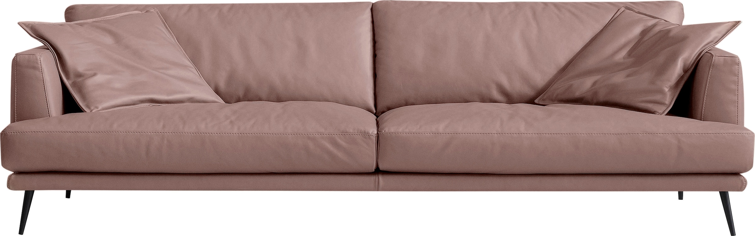 Egoitaliano 2,5-Sitzer "Sophia, Designsofa mit extrakomfortablem Sitzkomfort, Breite 214cm" Daunenfederung, inkl. 2 Kissen