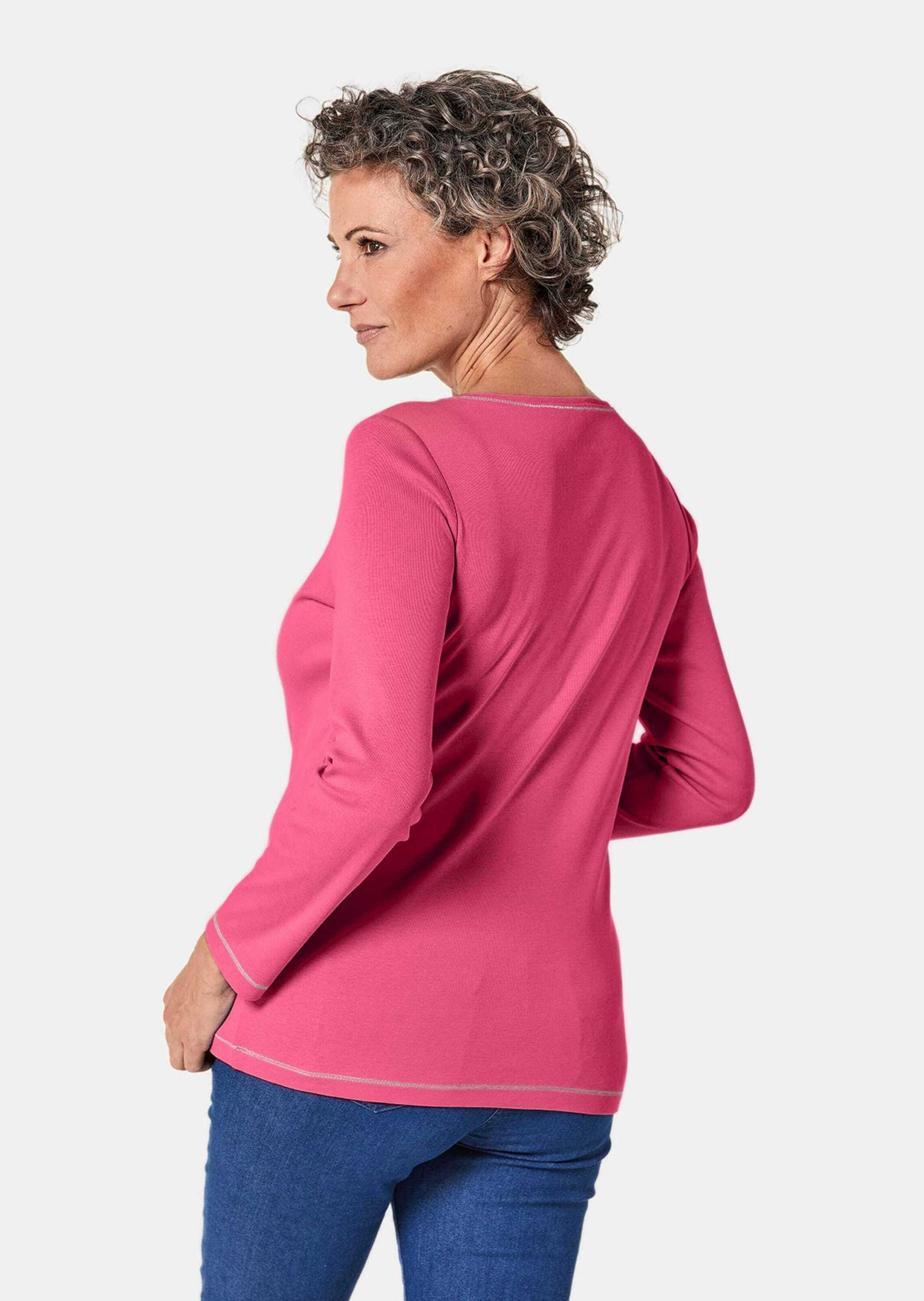 GOLDNER Kurzarmshirt »Shirt Basic T-Shirt aus reiner Baumwolle«