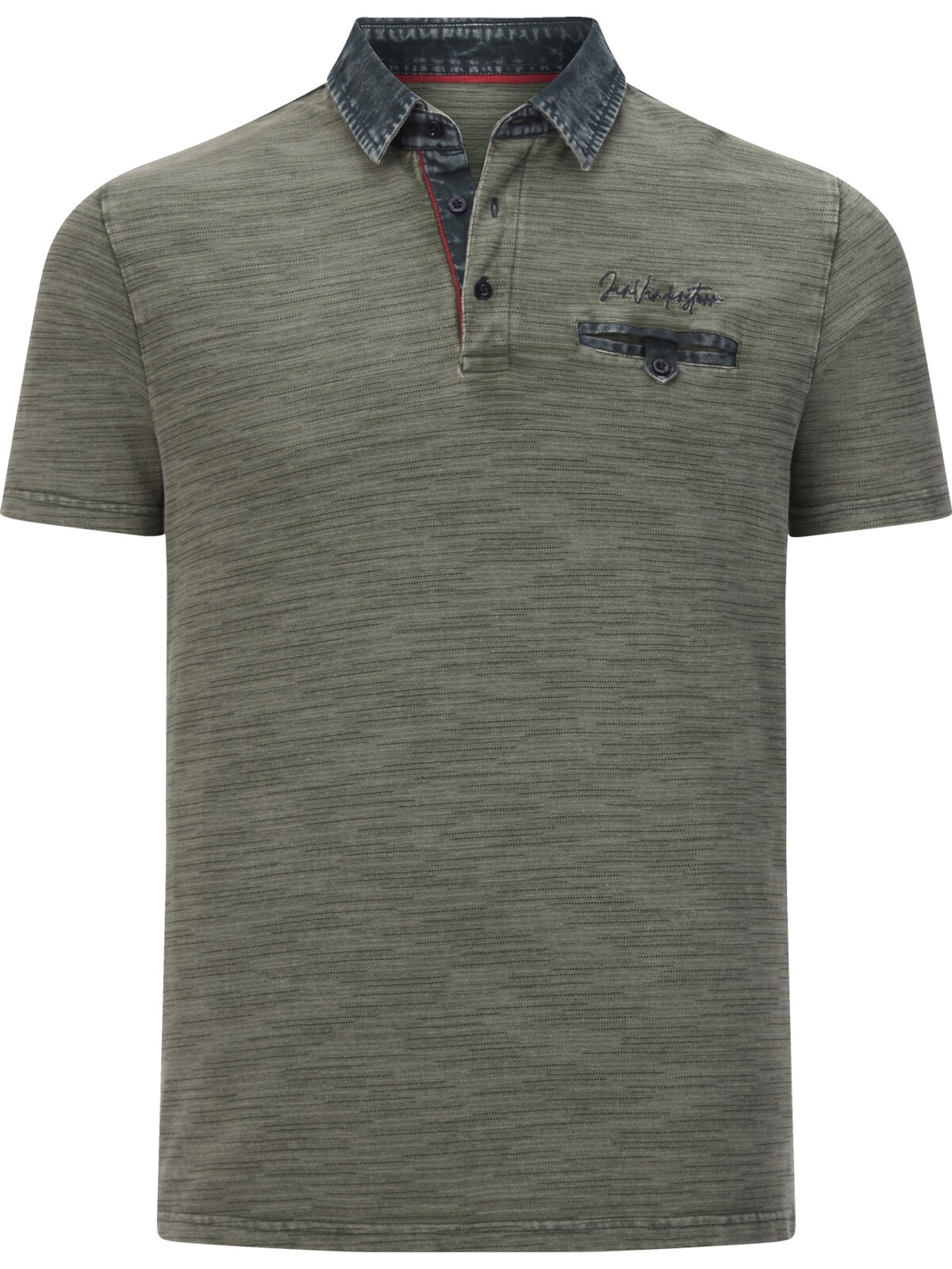 Jan Vanderstorm Poloshirt »Poloshirt CAMILLO«, (1 tlg.), mit Kragen im Jeanslook