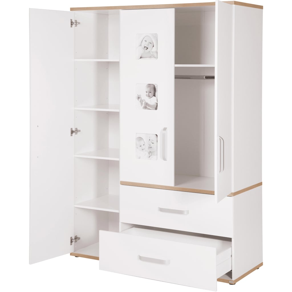 roba® Kleiderschrank »Pia, 3-türig, Kinderkleiderschrank«