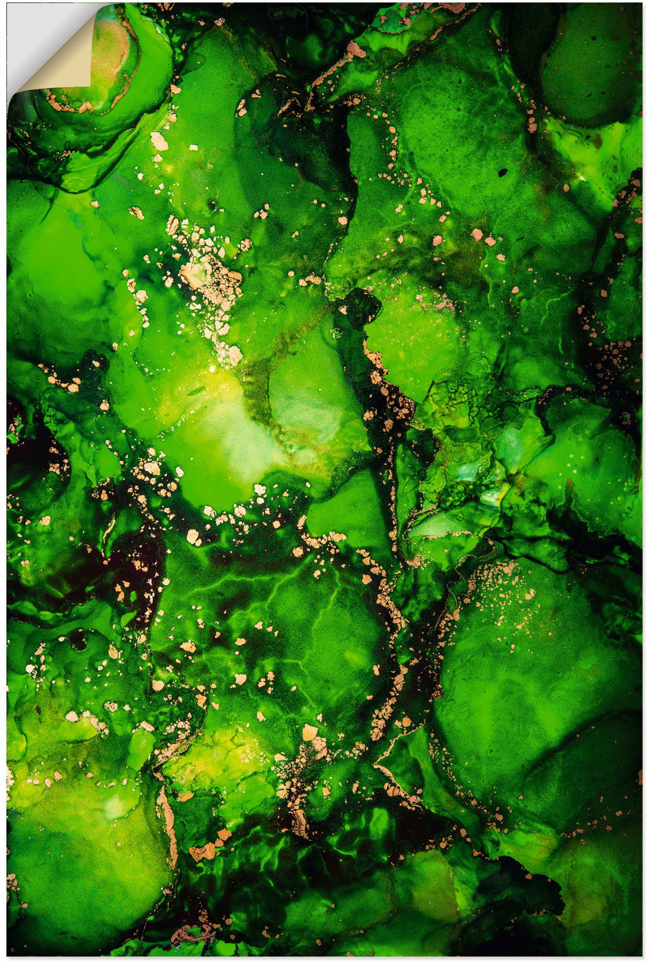 Artland Wandfolie "Grünes Wasser", Muster, (1 St.), selbstklebend