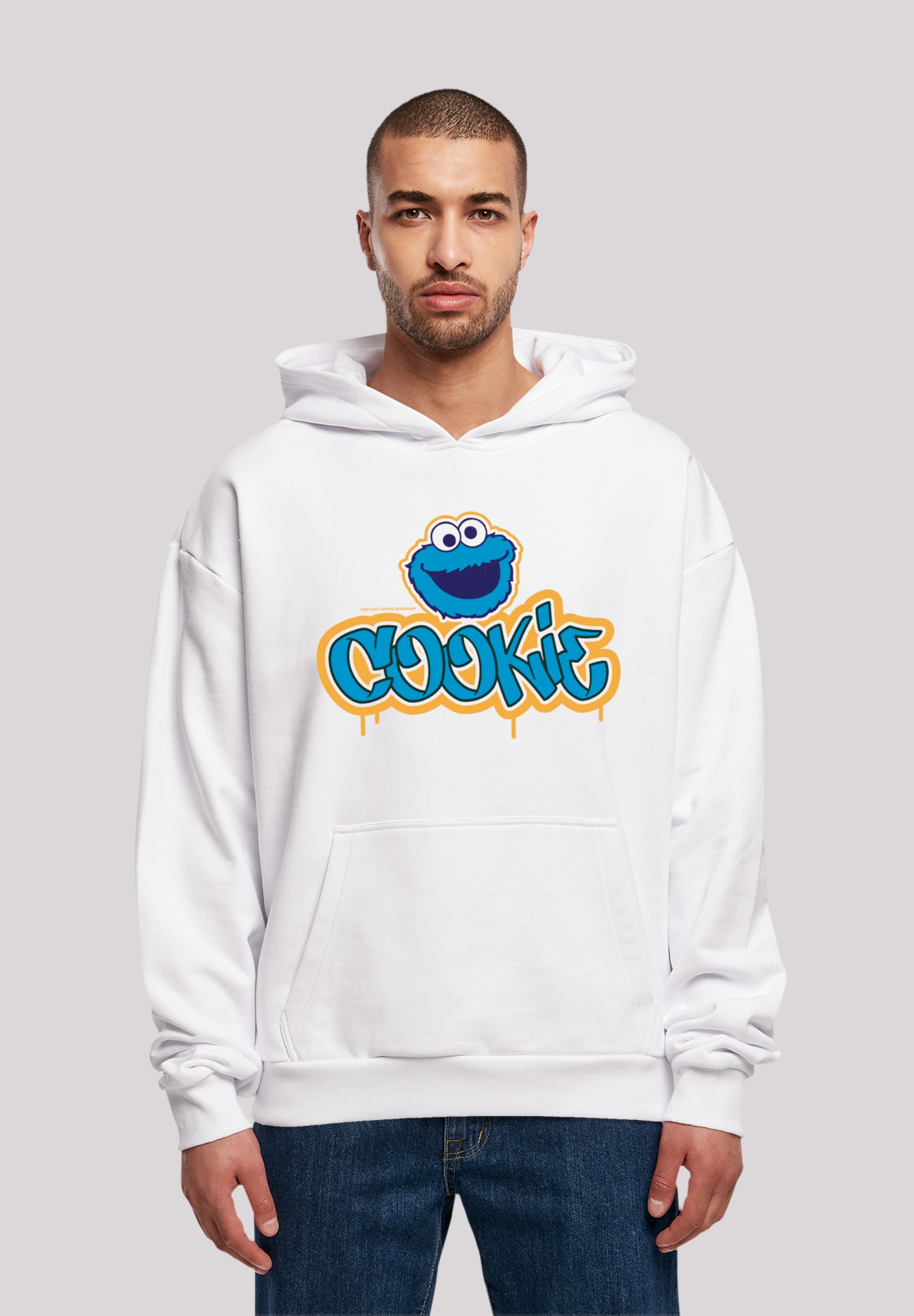 F4NT4STIC Kapuzenpullover "Sesamstraße Cookie Graffiti Logo", Premium Quali günstig online kaufen