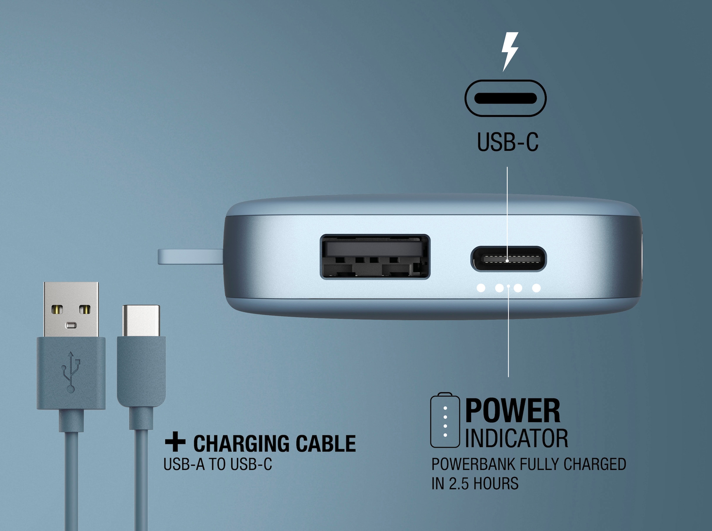 Fresh´n Rebel Powerbank »Power Pack 6000mAh mit USB-C, Fast Charge«, 5 V